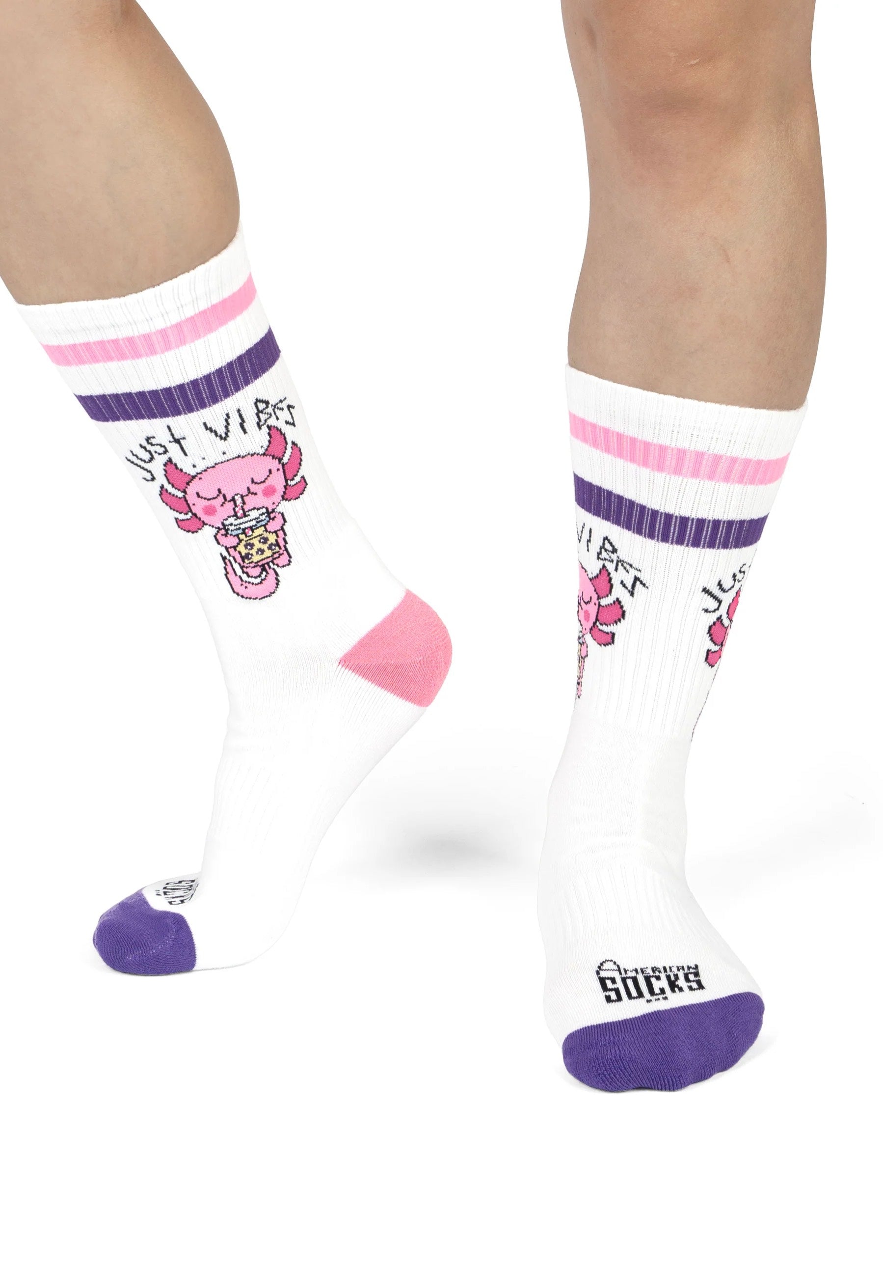 American Socks - Just Vibes Mid High - Socks | Neutral-Image