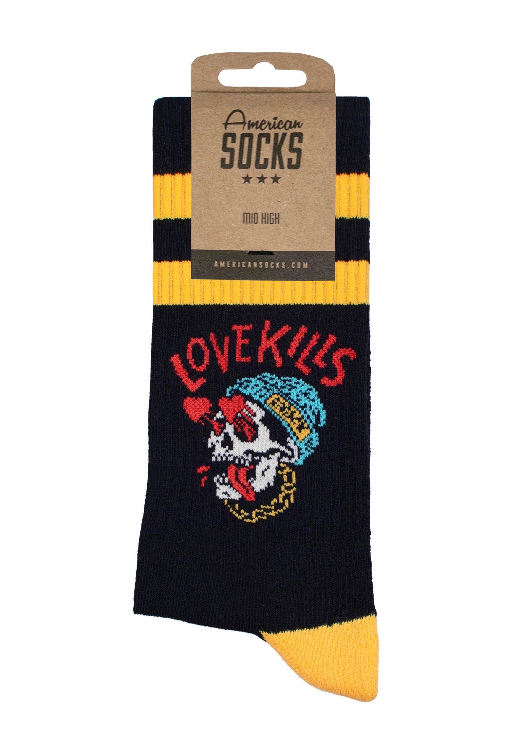 American Socks - Love Kills Mid High - Socks | Neutral-Image