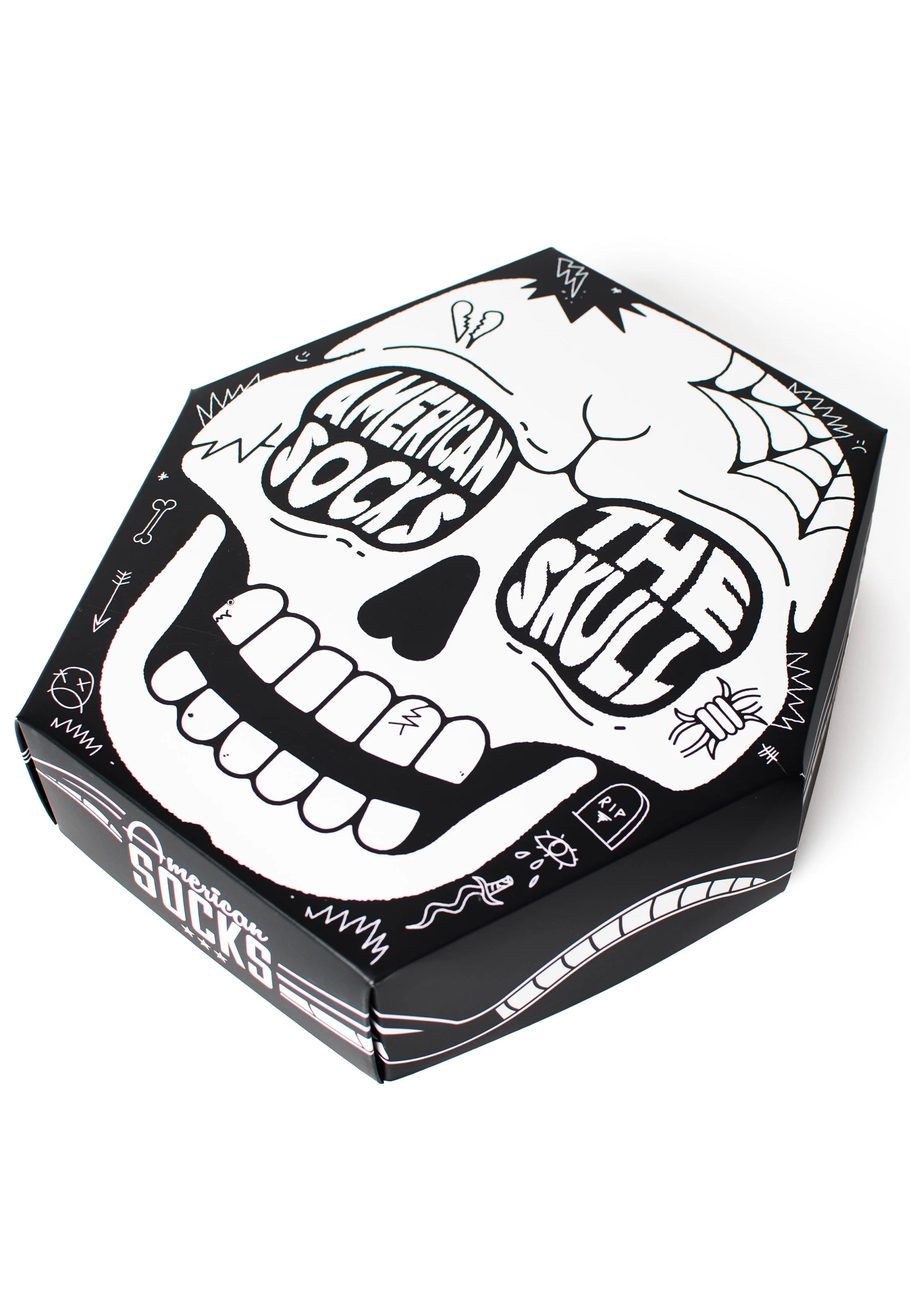 American Socks - The Skull - Gift Box | Neutral-Image