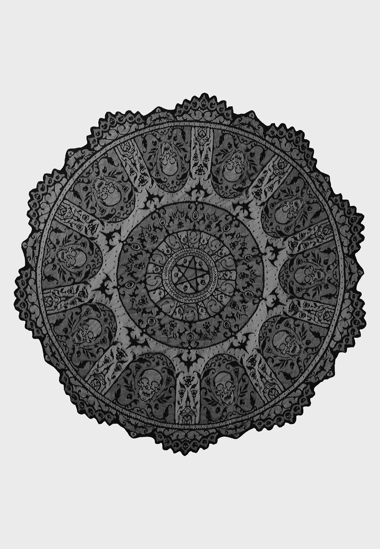 Killstar - Asra Lace Black - Table Cloth | Neutral-Image