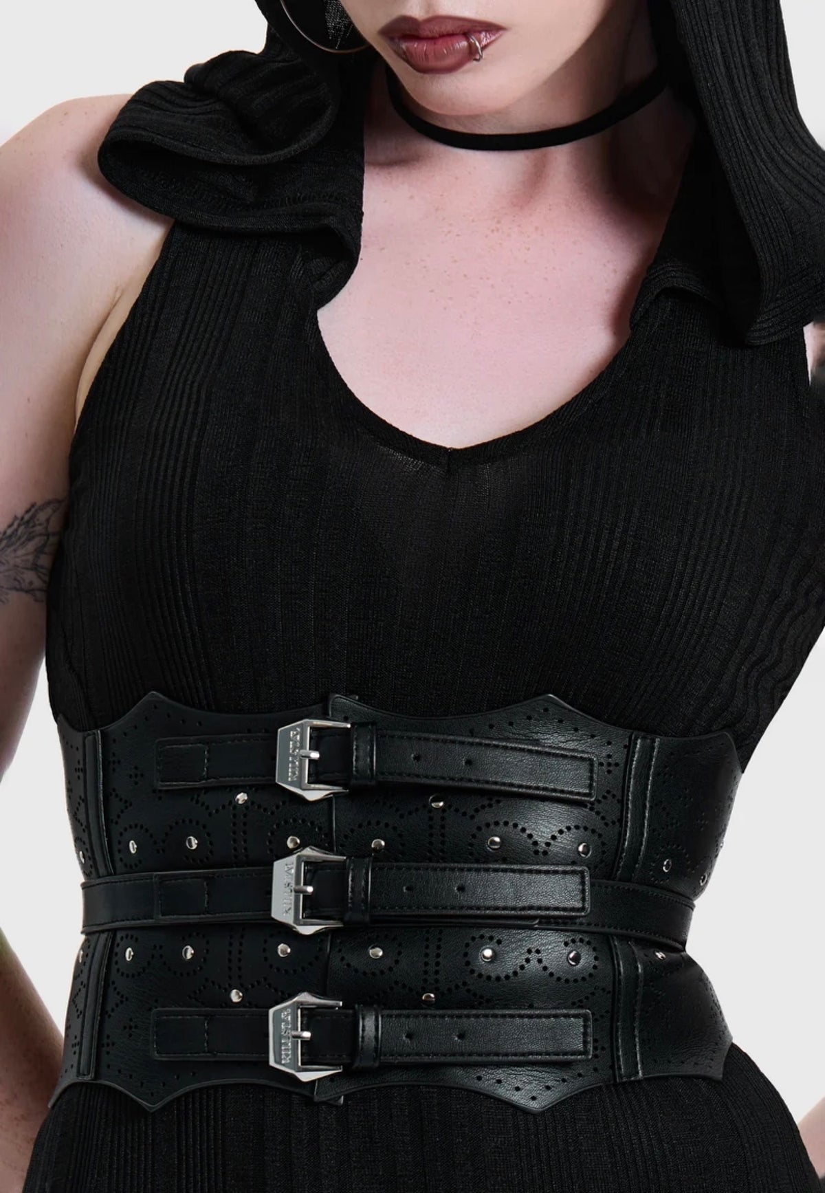 Killstar At Twilight Corset Black Gürtel