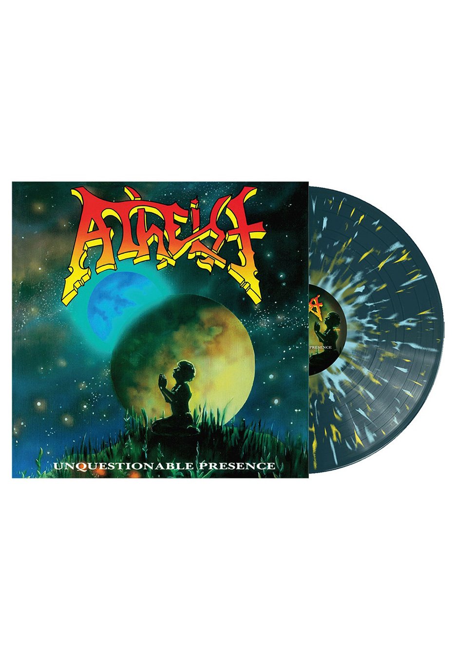 Atheist - Unquestionable Presence Blue with Yellow/Blue - Splattered Vinyl