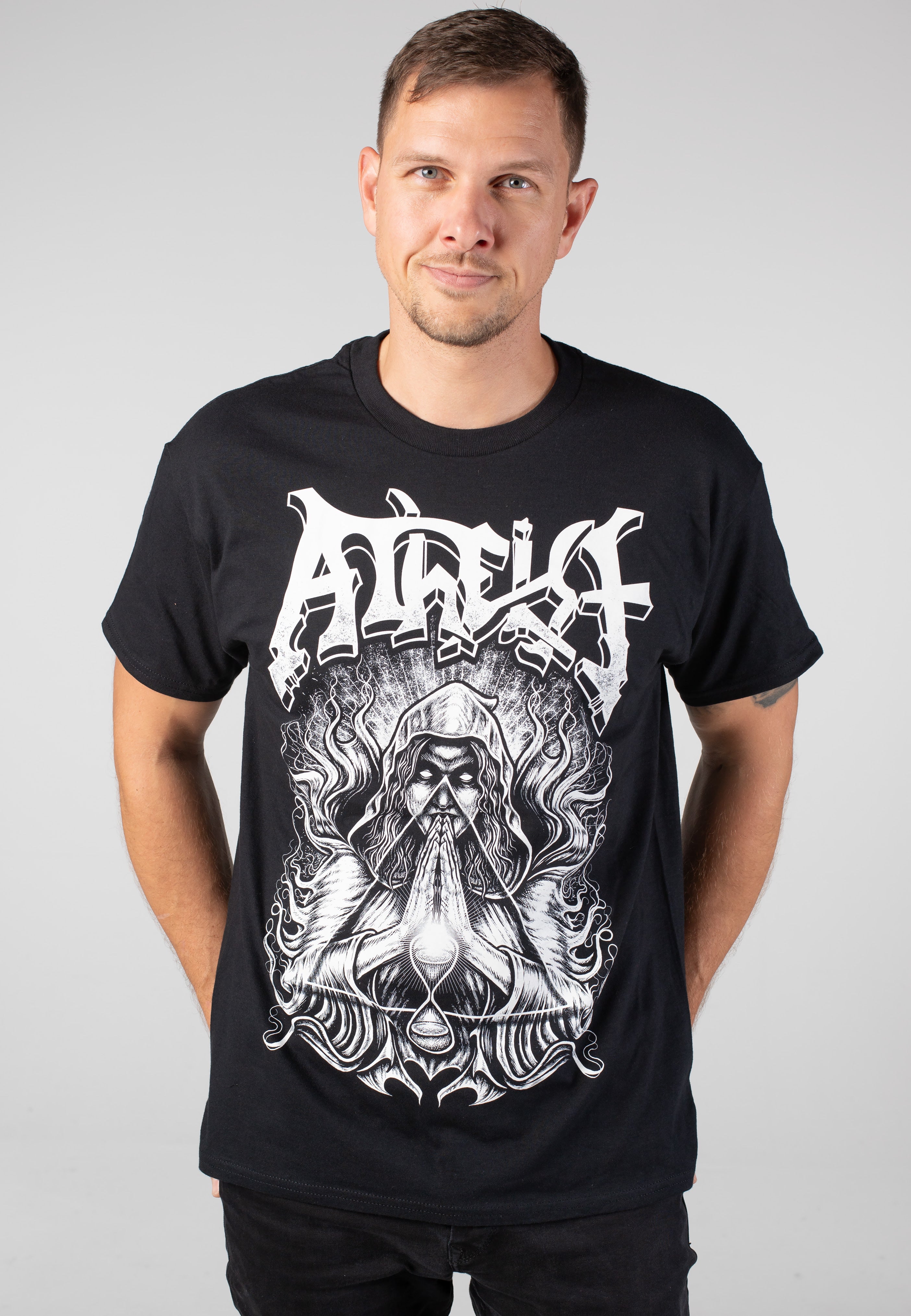 Atheist - Hourglass BW - T-Shirt | Men-Image
