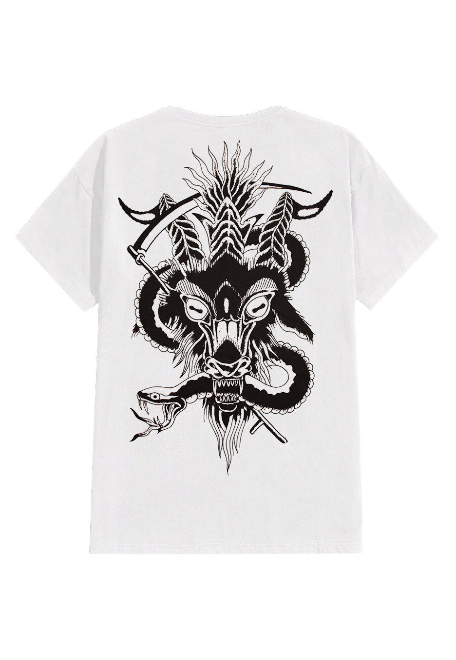 Attila - Goat Snake White - T-Shirt | Neutral-Image