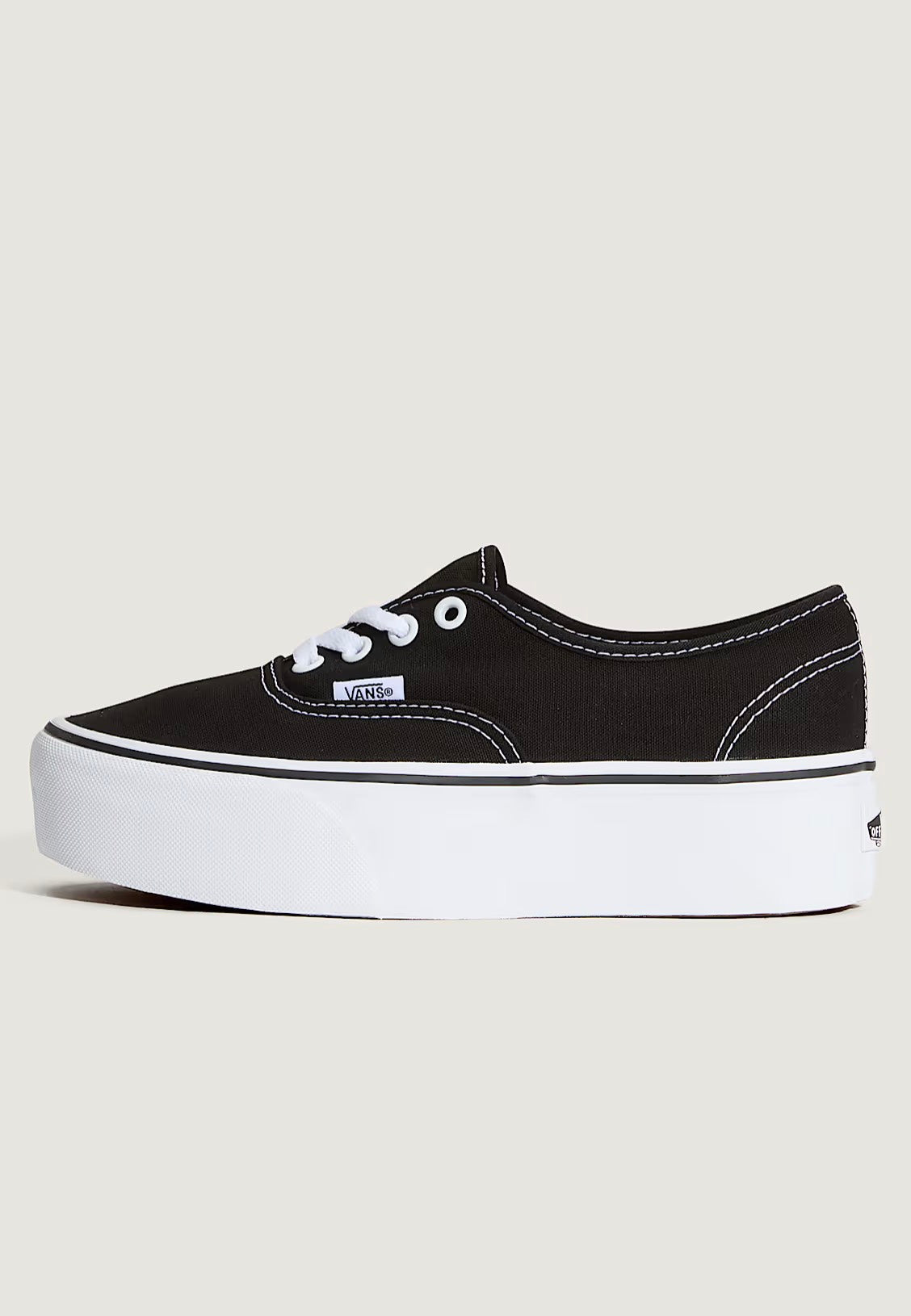 Vans Authentic Stackform Canvas Black/True White Shoes