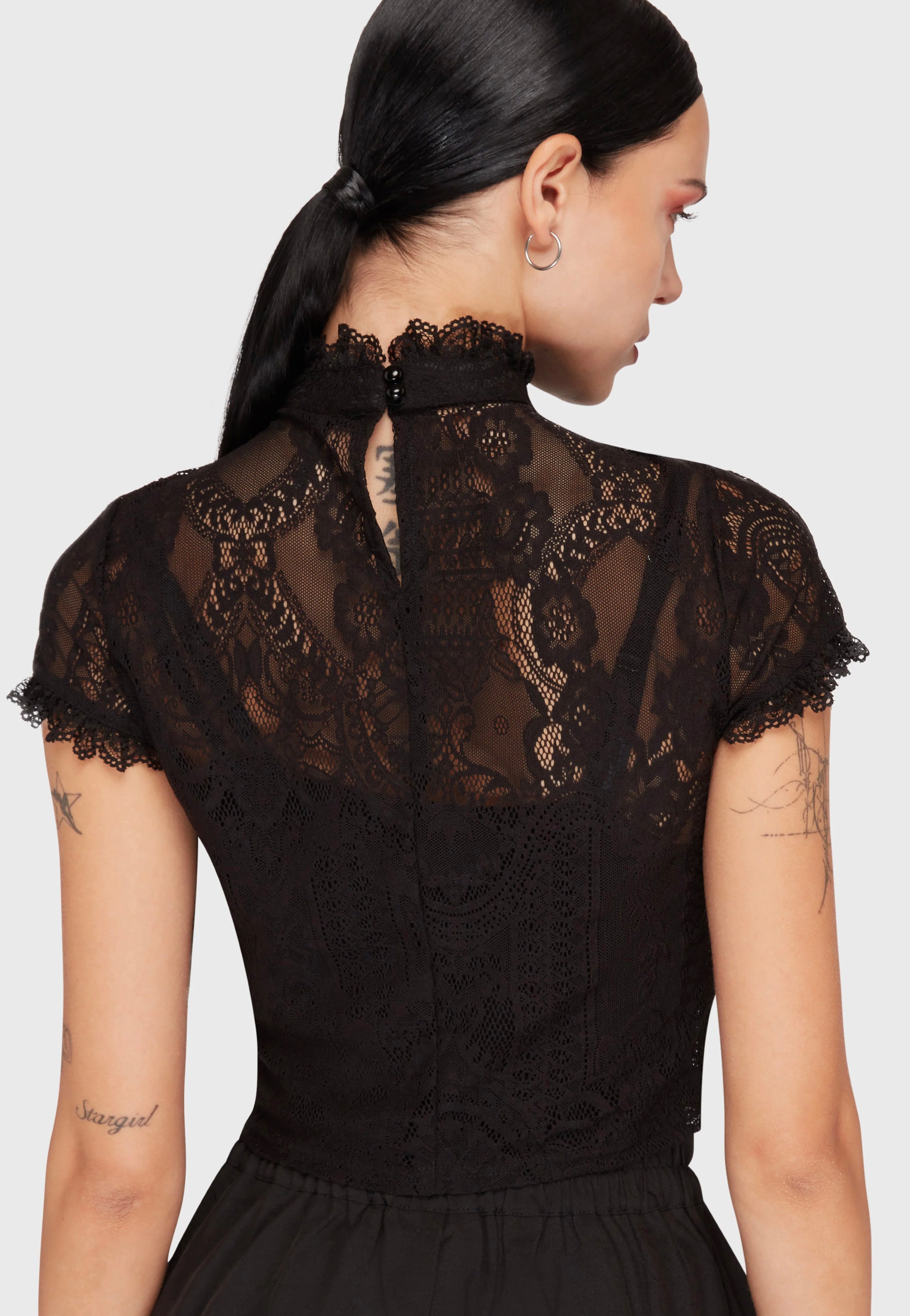 Killstar - Ava Crop Black - Top | Women-Image