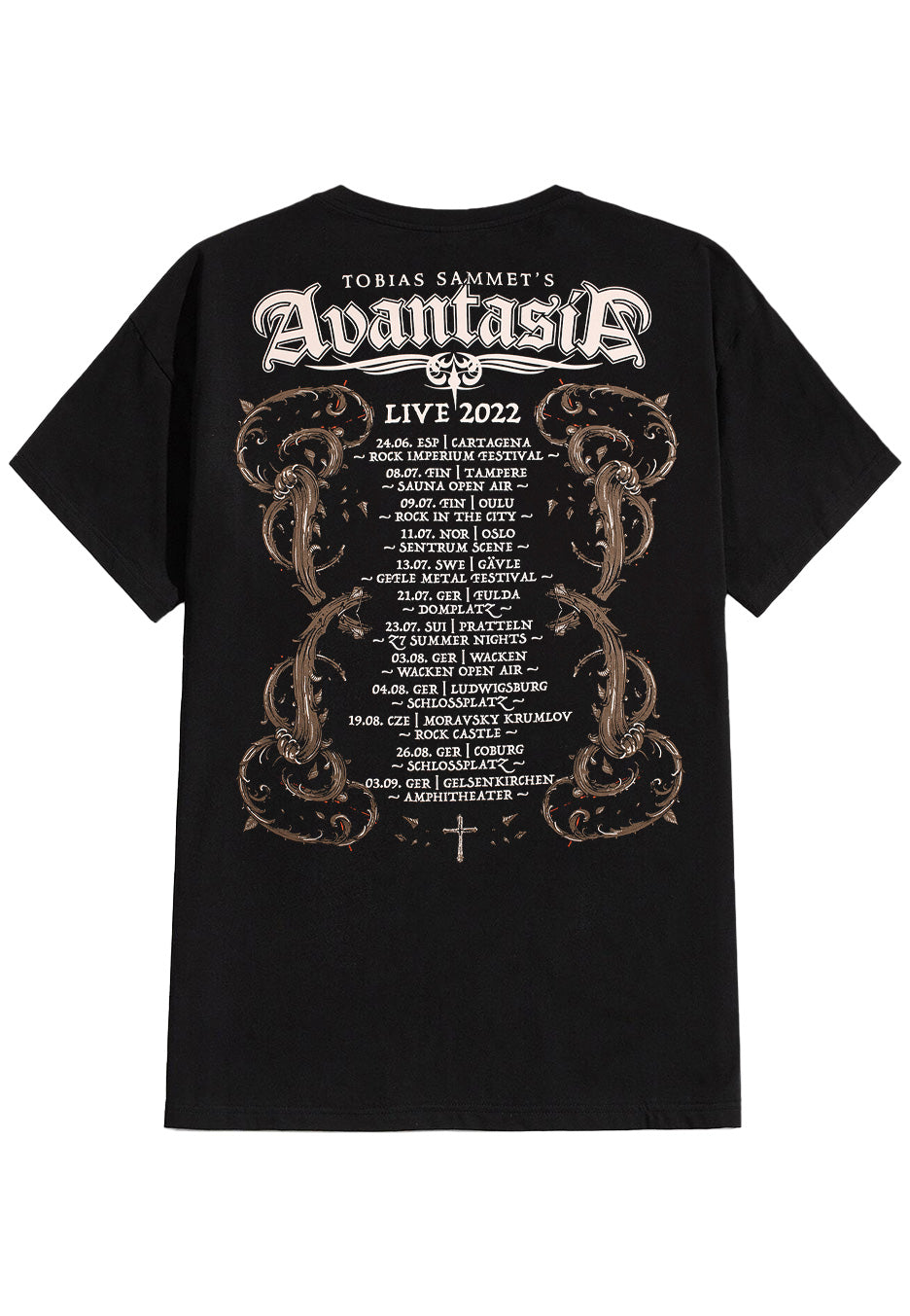 Avantasia - Skull Roses Tour 2022 - T-Shirt