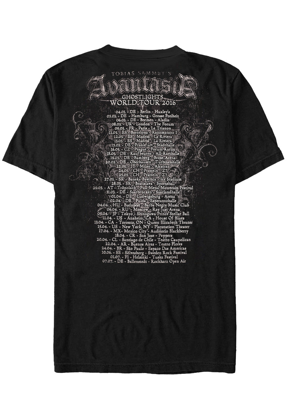 Avantasia - Skullwing Tour 2016 - T-Shirt