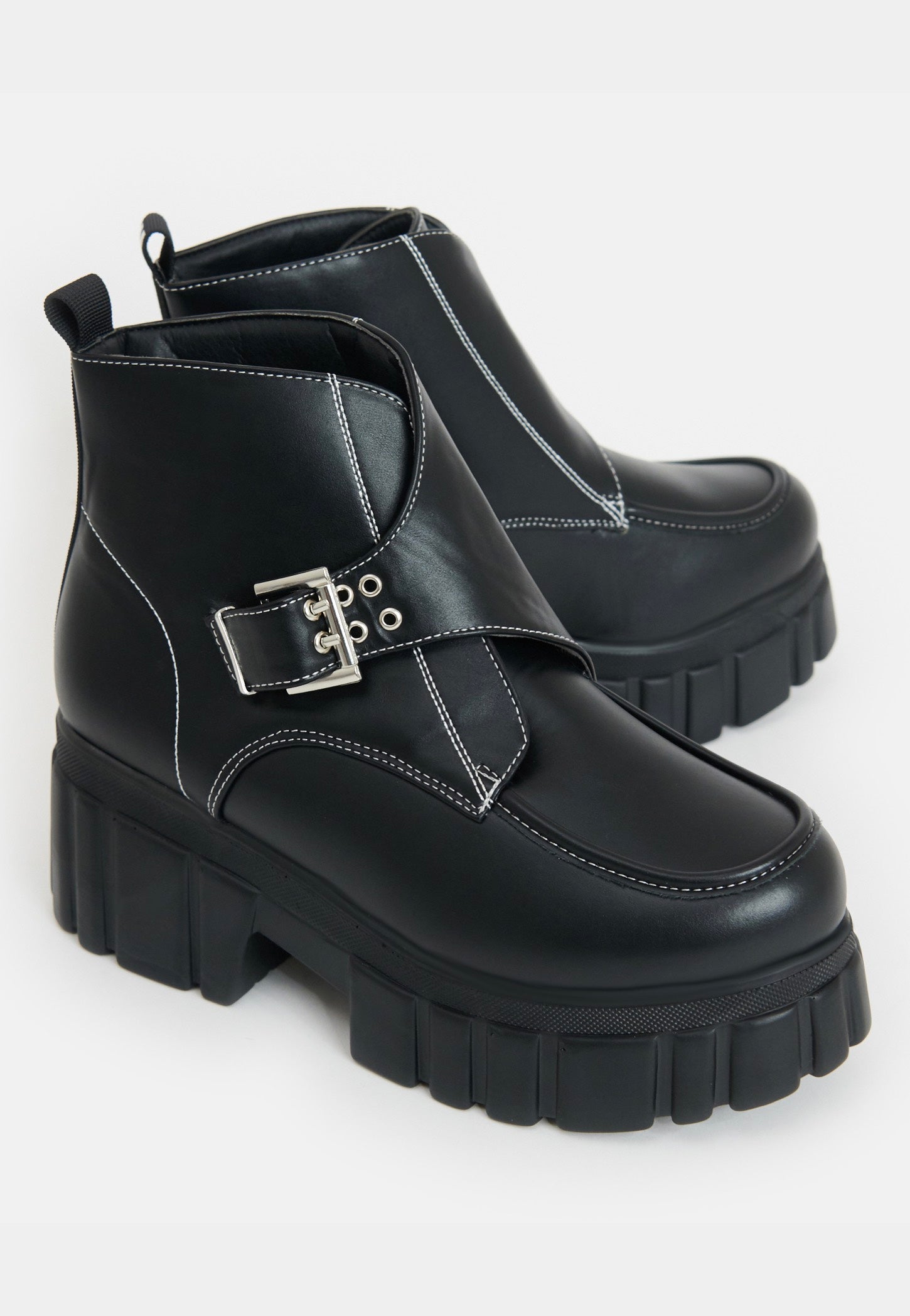 Koi Footwear - Mandoras Buckle Strap Chunky Black - Girl Shoes