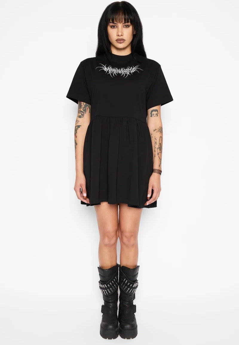 Mary Wyatt Azra Smock Black Robe