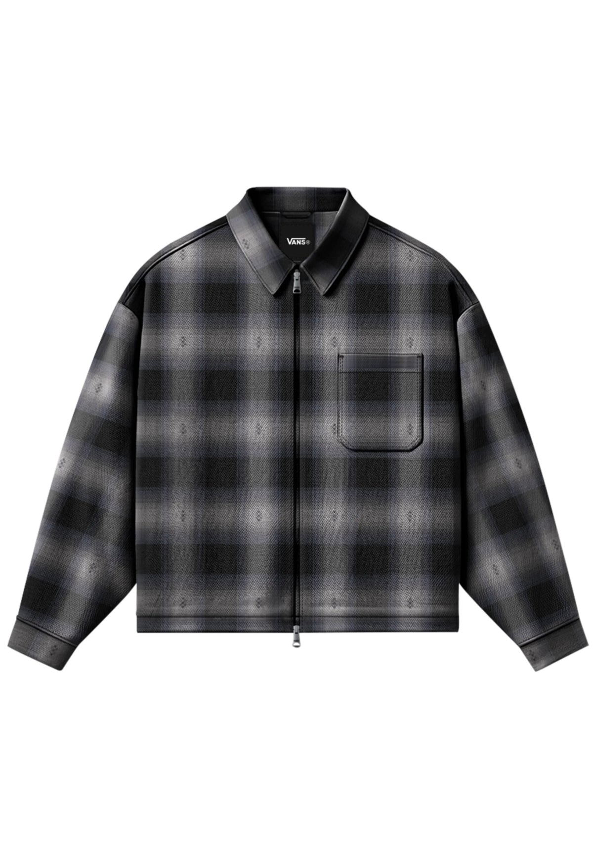 Vans Larkspur Zip Plaid Flannel Black Hemd