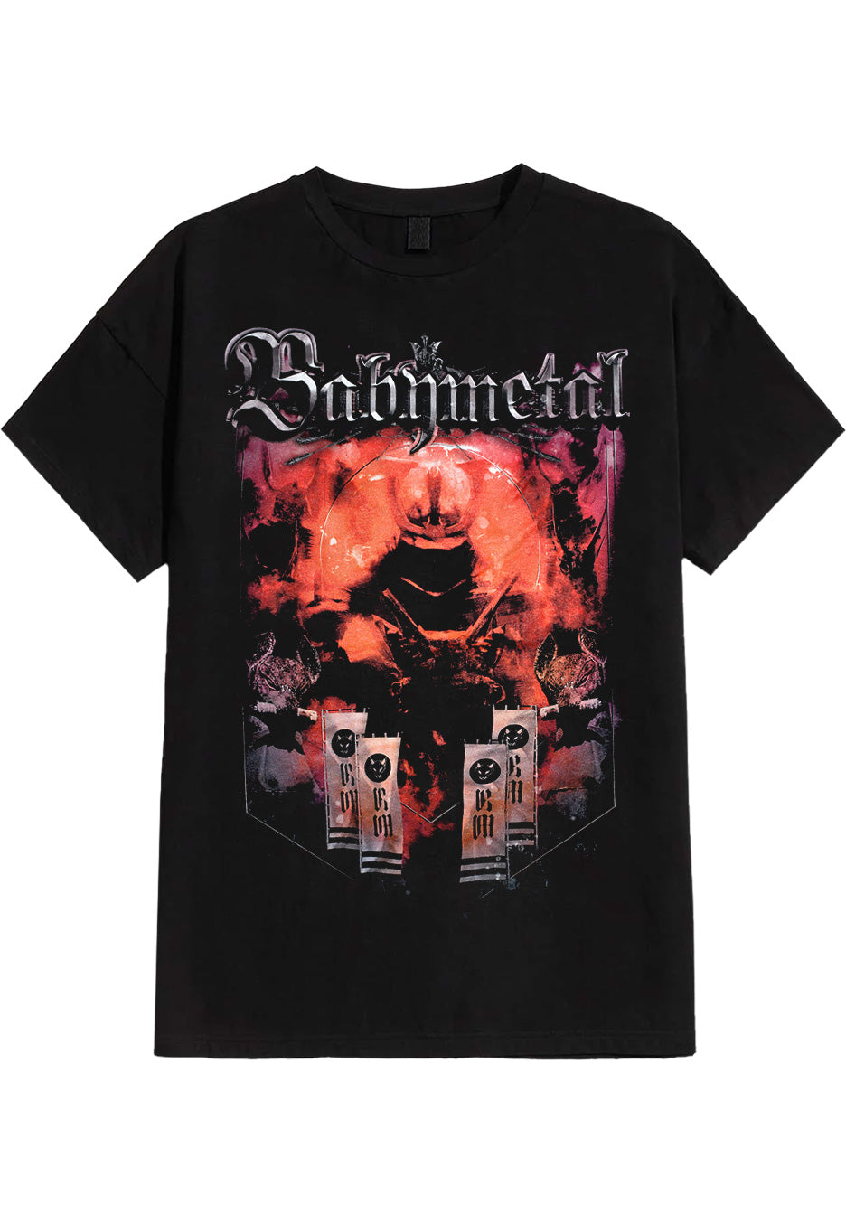 レア!! BABYL RED MOON 紅月Tシャツ 希少Sサイズ♪ Babymetal - Red Demon Flags - T-Shirt | Nuclear Blast