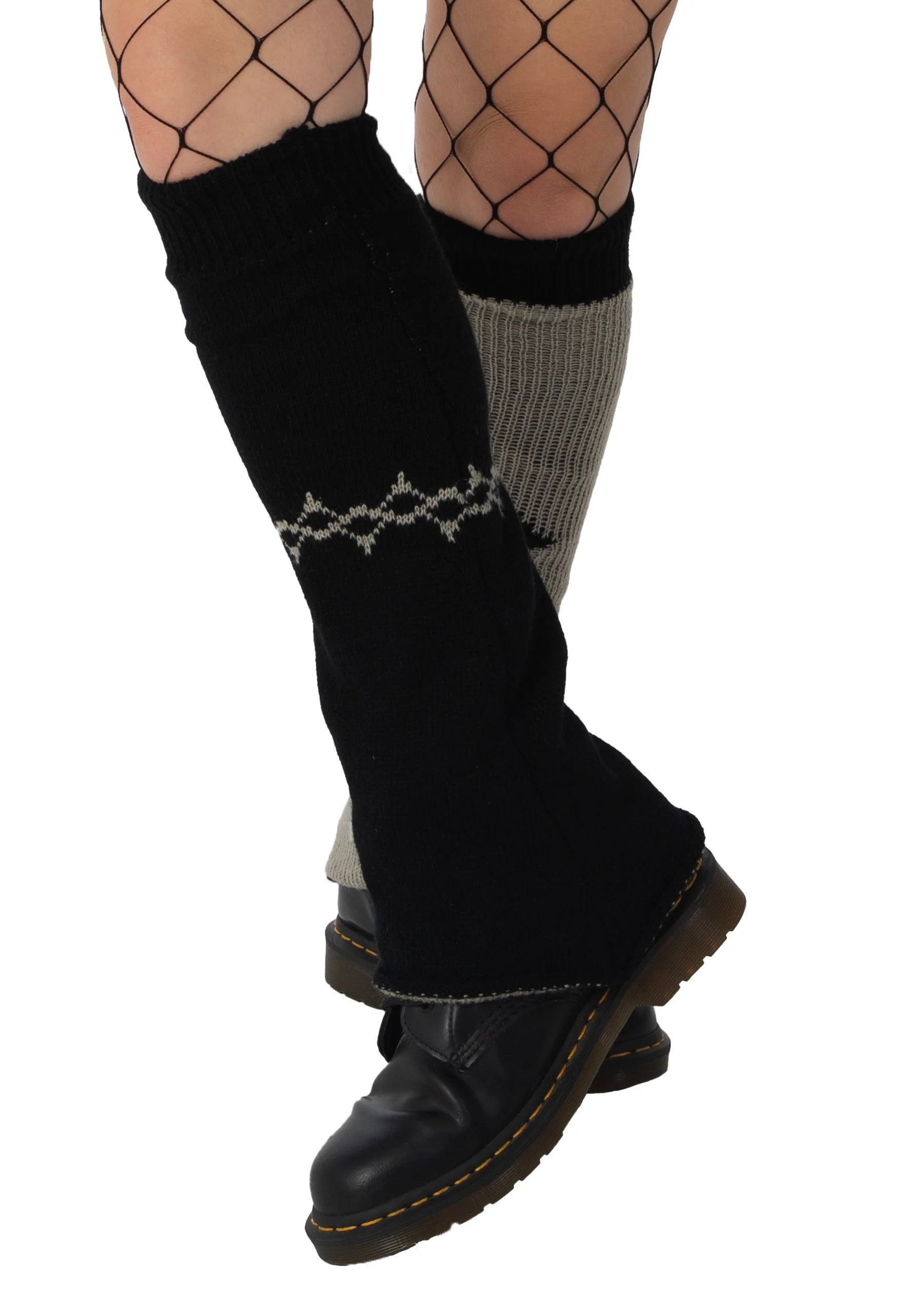 Pamela Mann - Reversable Cross And Wire - Leg Warmers | Neutral-Image