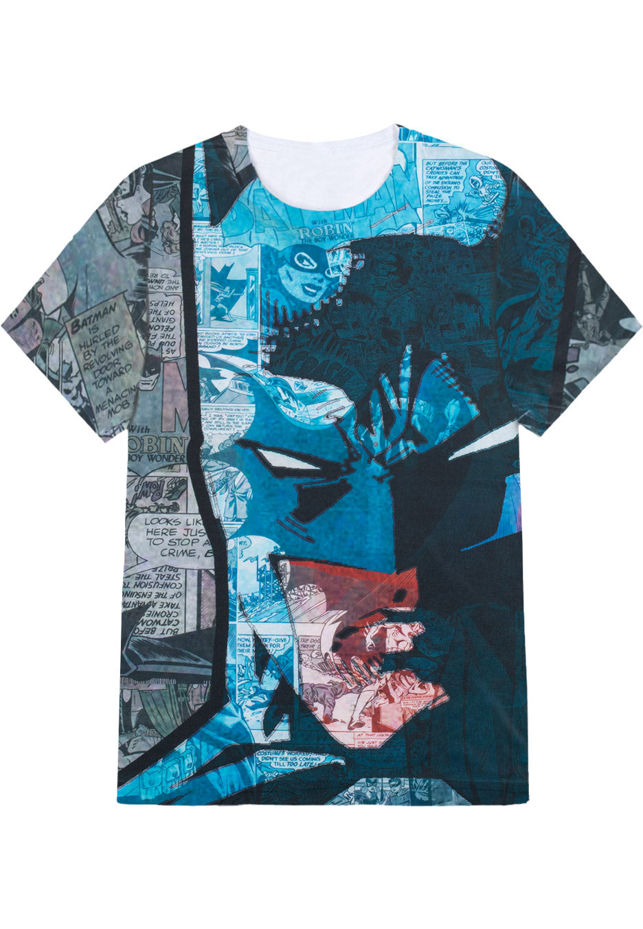 Batman - Face Up Allover - T-Shirt | Neutral-Image