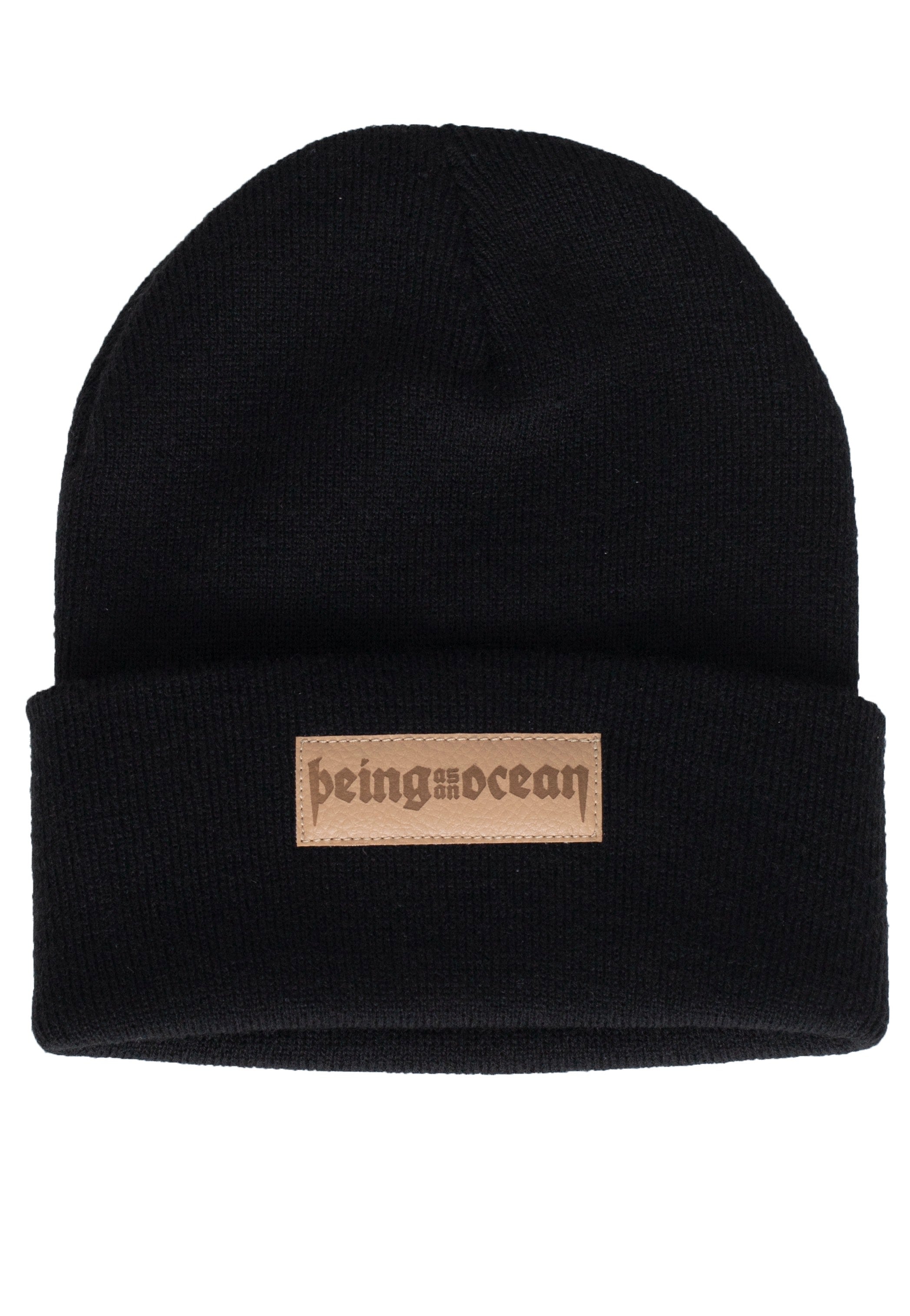 Being As An Ocean - Logo Fake Leather Patch - Beanie
