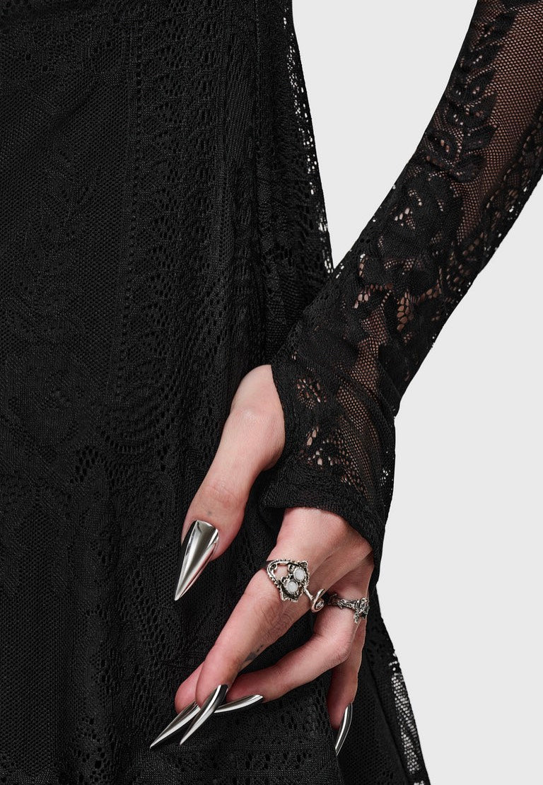 Killstar Bella's Curse Mini Black Dress