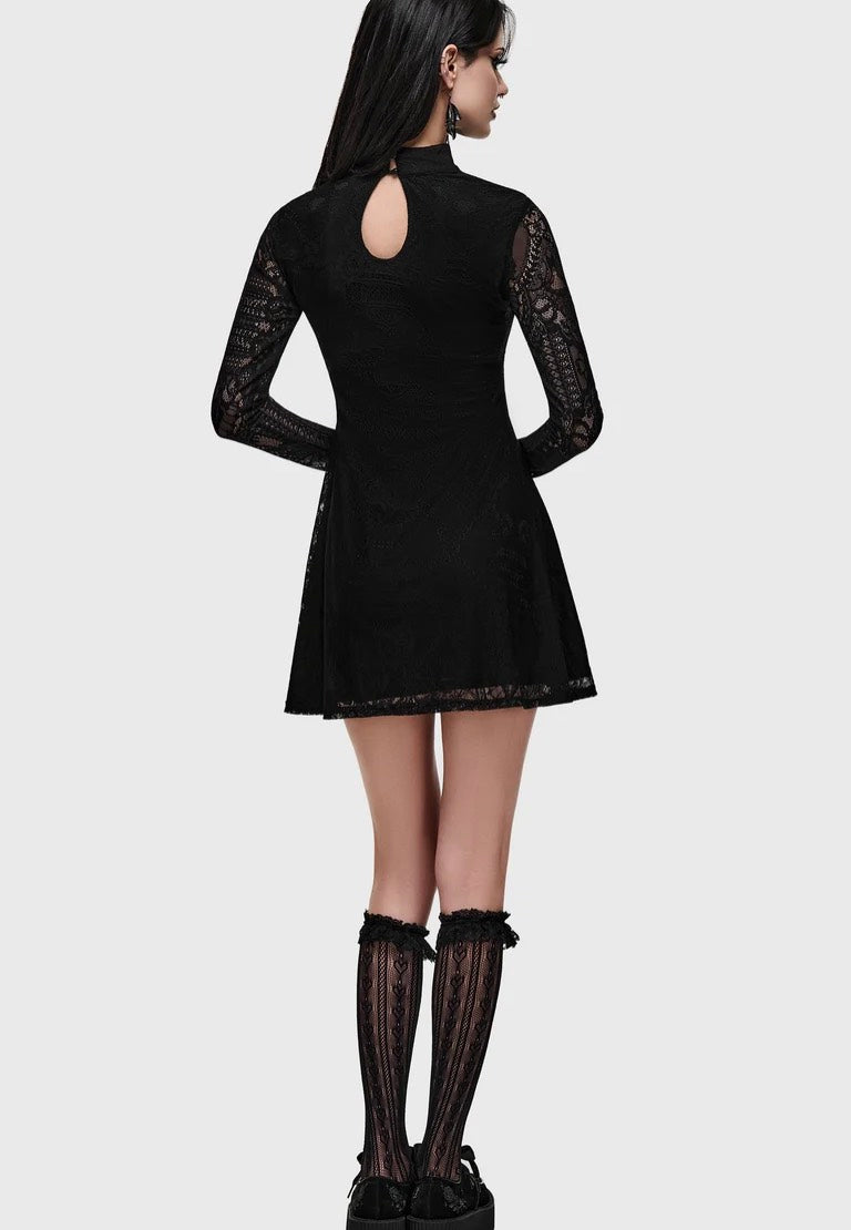 Killstar Bella's Curse Mini Black Dress