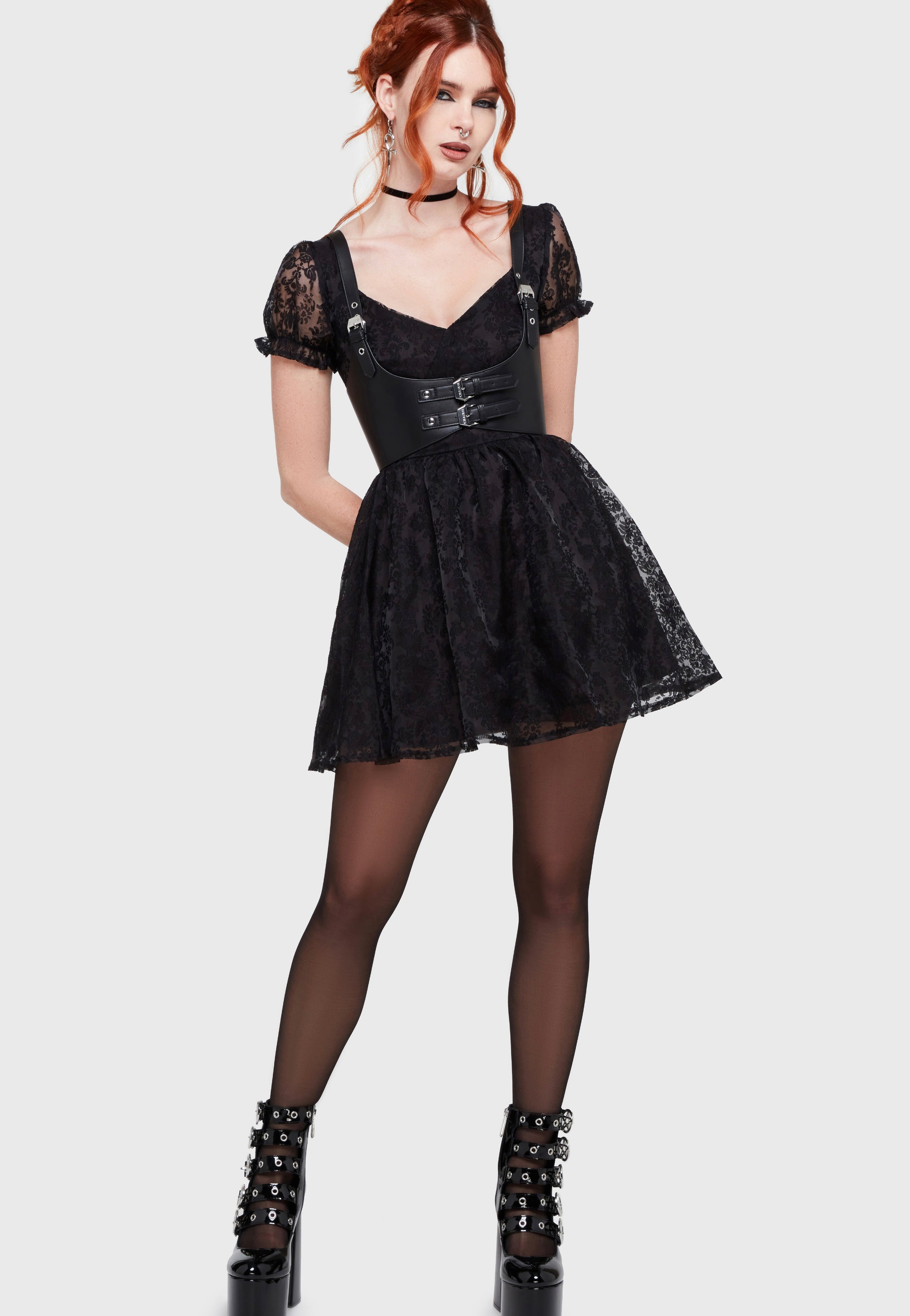 Killstar - Beneath The Moon Mini Black - Dress | Women-Image