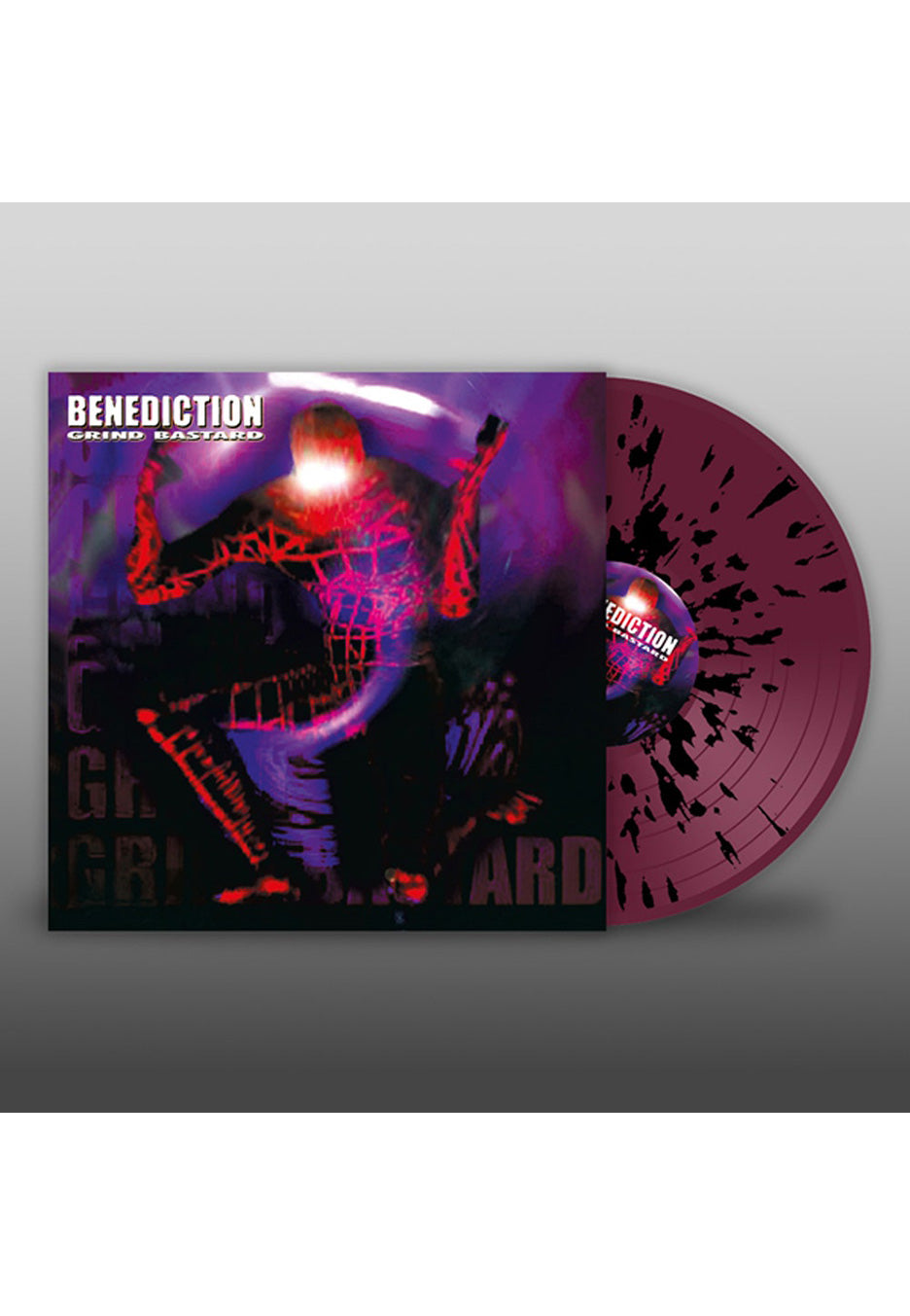 Benediction - Grind Bastard Purple/Black - Splattered 2 Vinyl