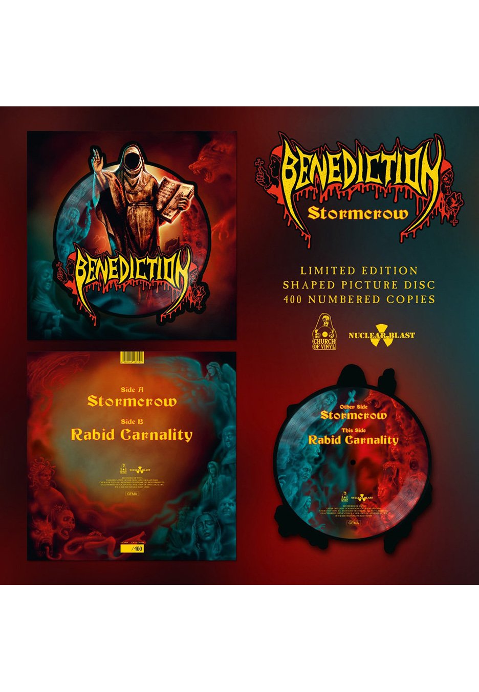 Benediction - Stormcrow Picture - Colored Mini Vinyl