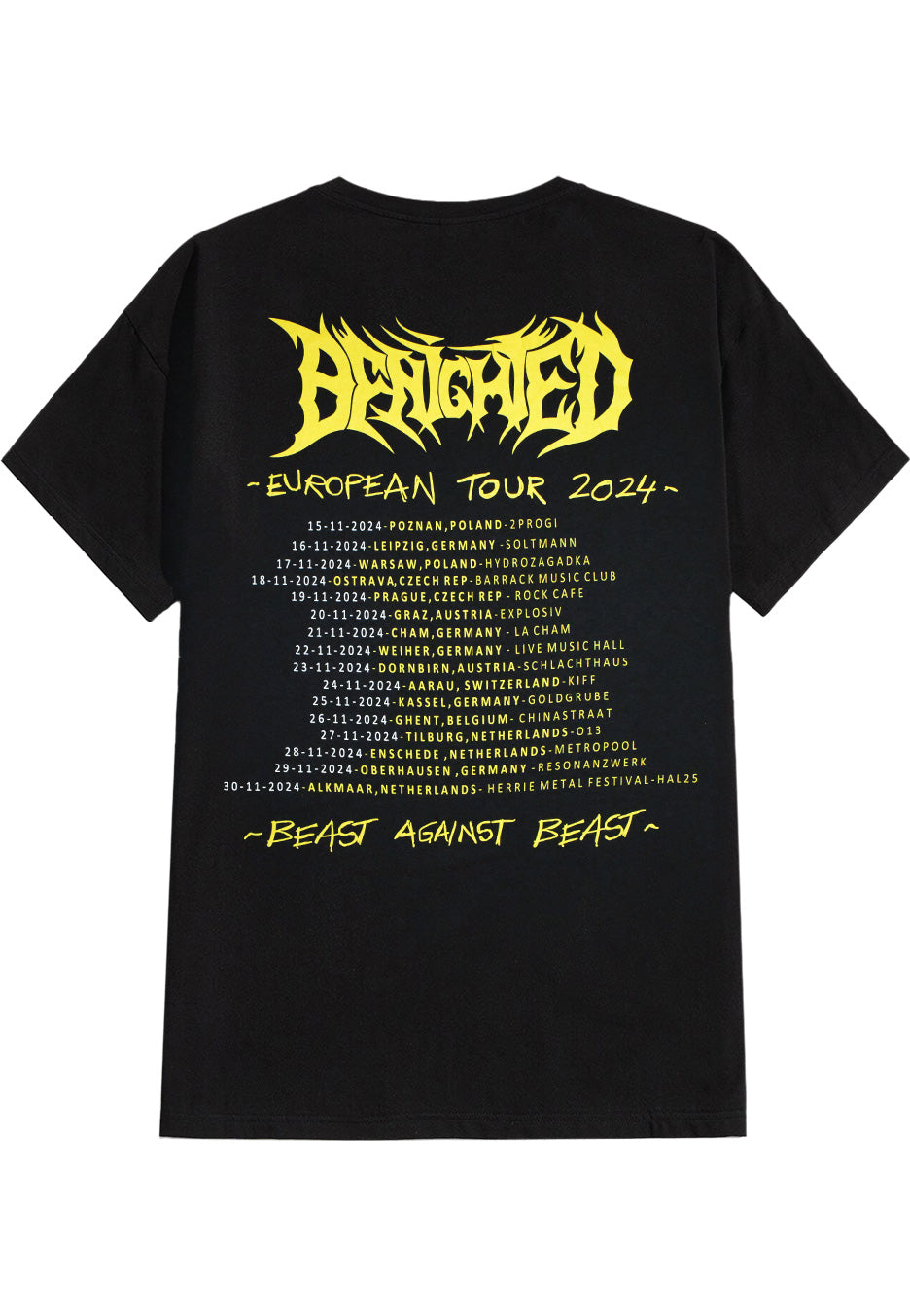 Benighted - Tour 2024 - T-Shirt | Neutral-Image