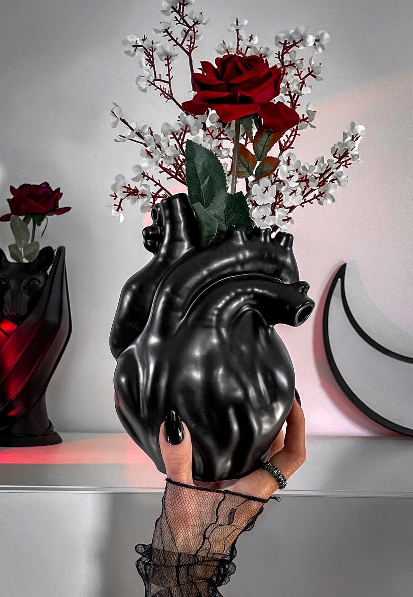 Killstar - Black Heart Black - Vase