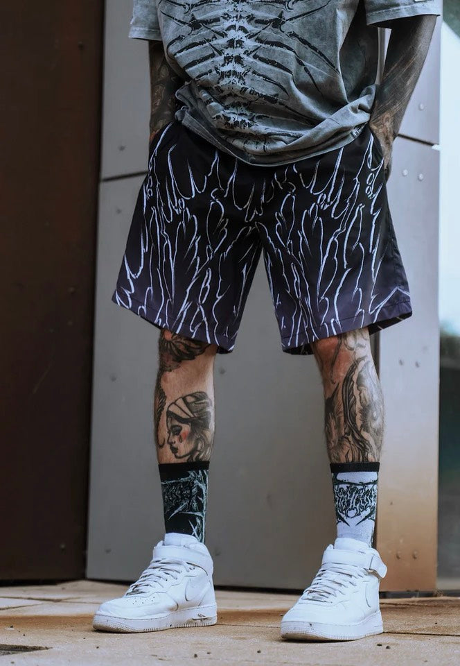 Stay Cold Apparel - Black Razor Purple - Board Shorts | Men-Image
