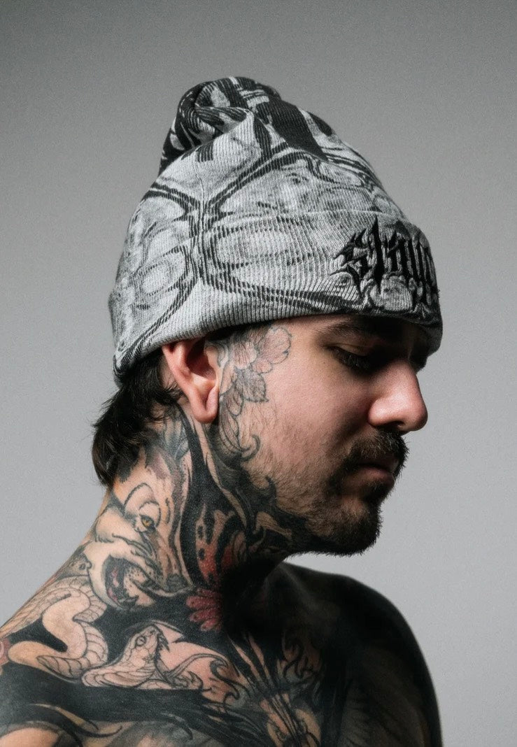 Stay Cold Apparel Blaze Knit Grey Beanie