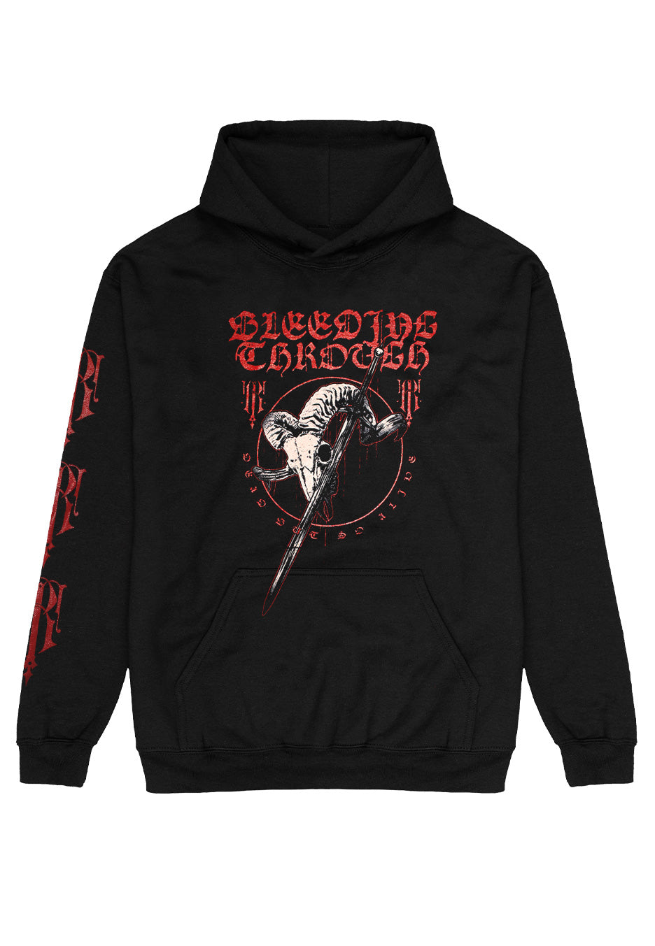 Bleeding Through - Ram Skull - Hoodie | Neutral-Image