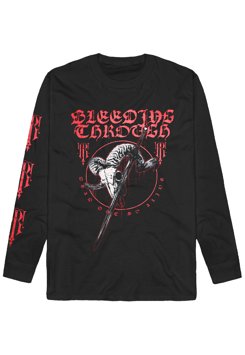 Bleeding Through - Ram Skull - Longsleeve | Neutral-Image