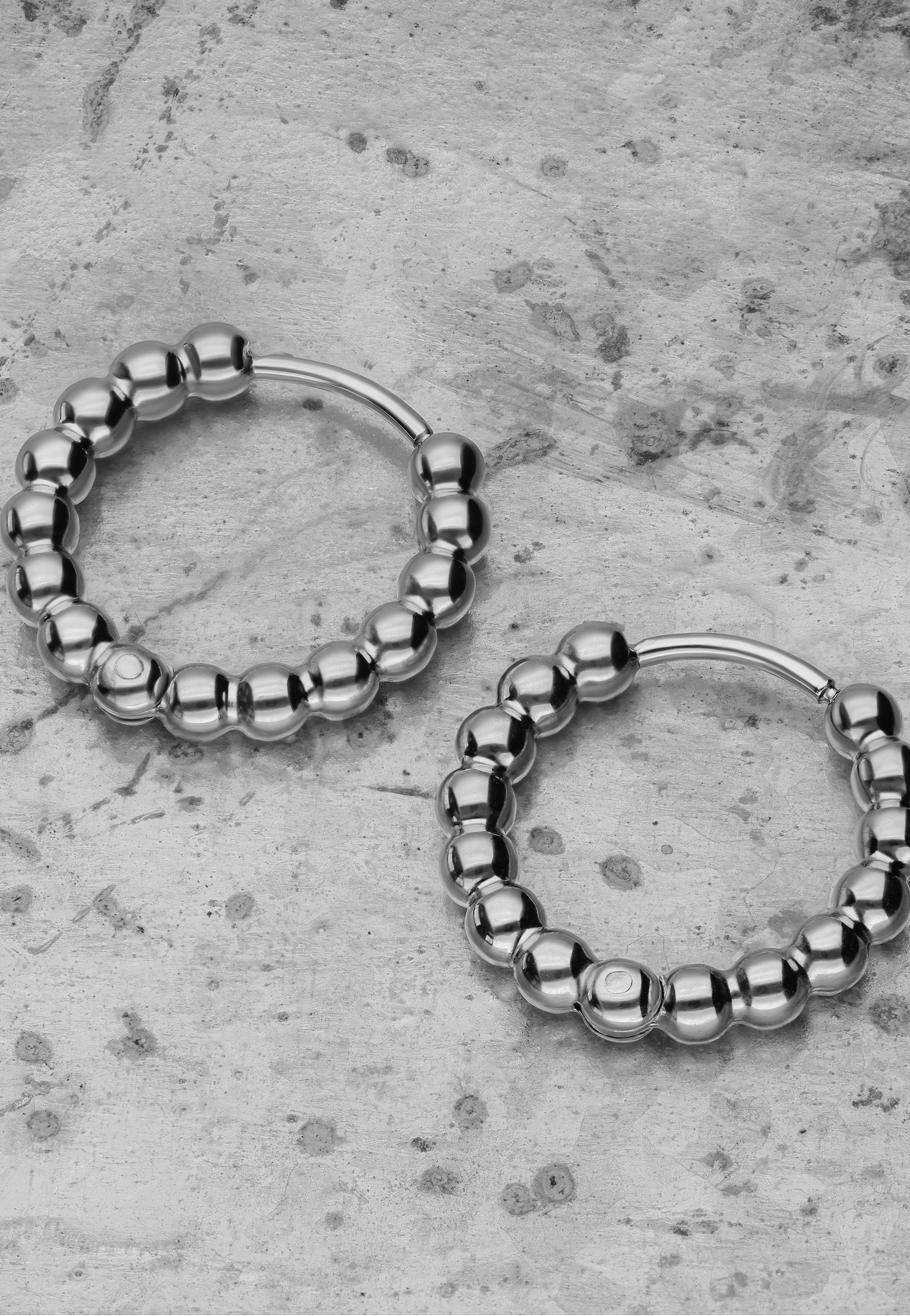 Wildcat - Little Basic Bubble Hoops Pairs 10 mm Silver - Earrings | Neutral-Image