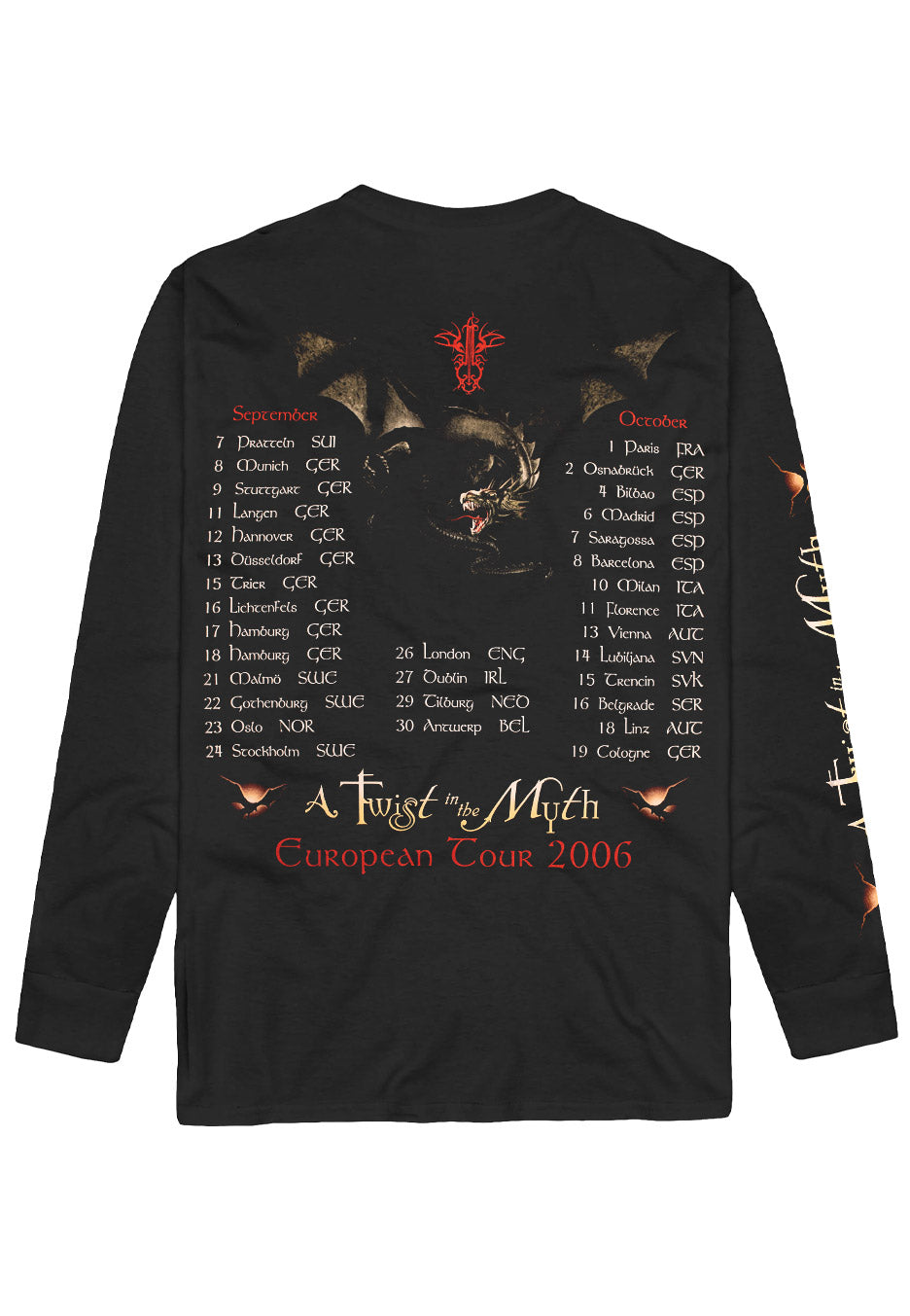 Blind Guardian - Twist In The Myth Tour 2006 - Longsleeve
