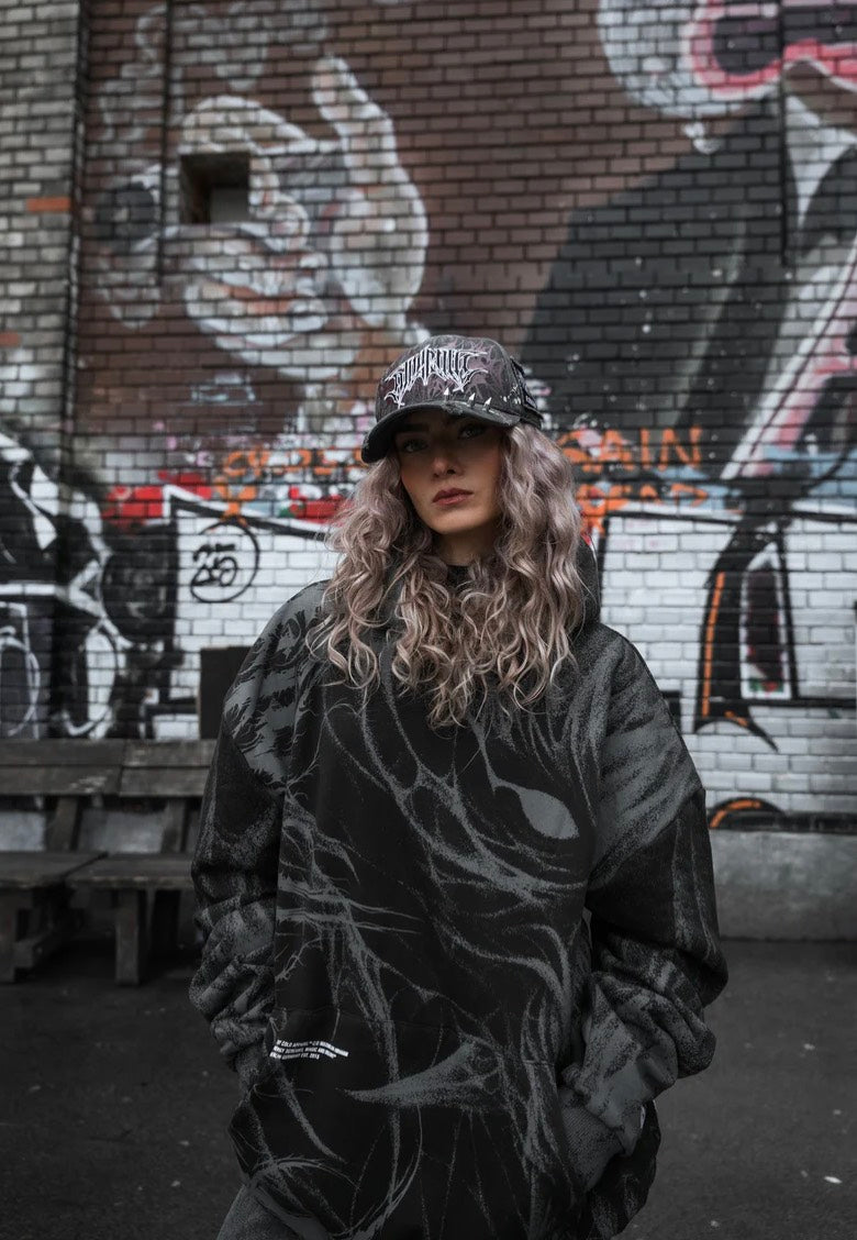 Stay Cold Apparel - Bloodmoon Heavy Oversized Black - Hoodie | Neutral-Image