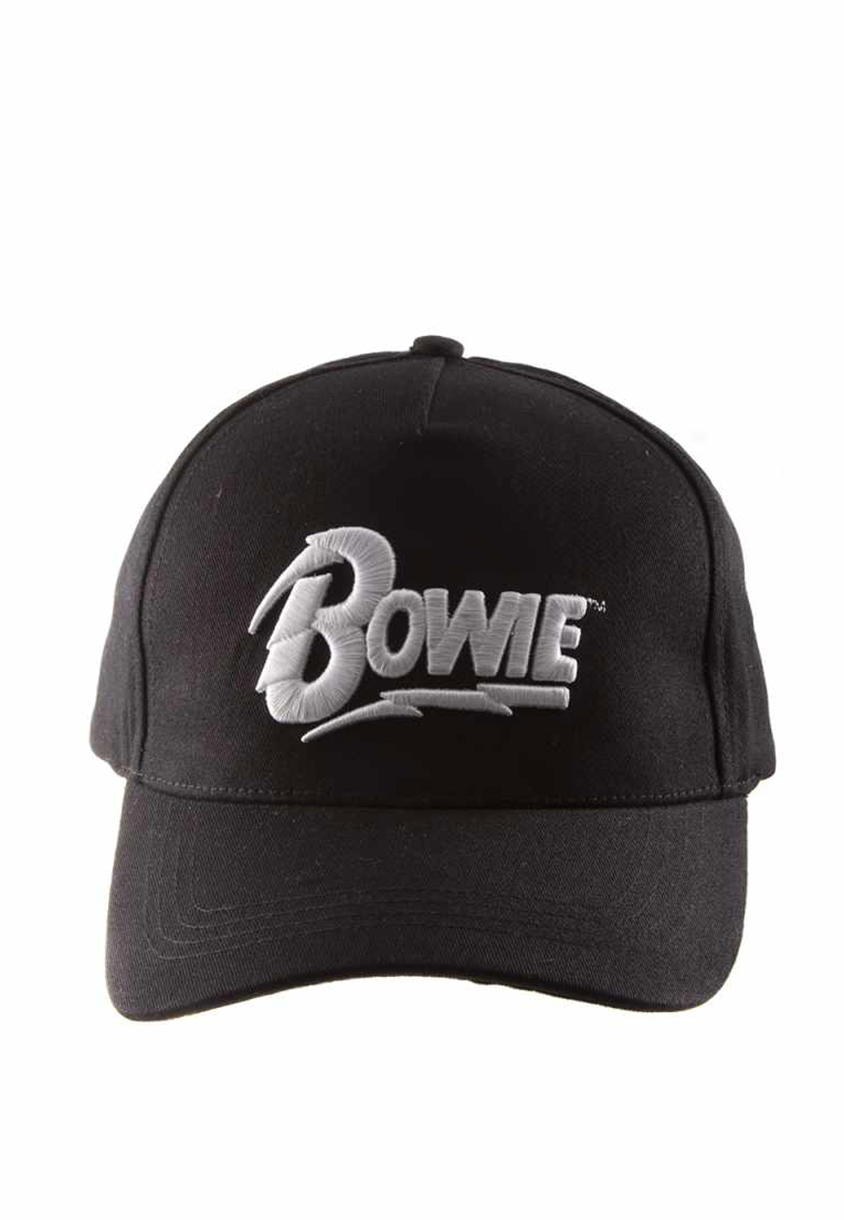 David Bowie Flash Logo Cap Schwarz - Verstellbare Baumwoll-Kappe