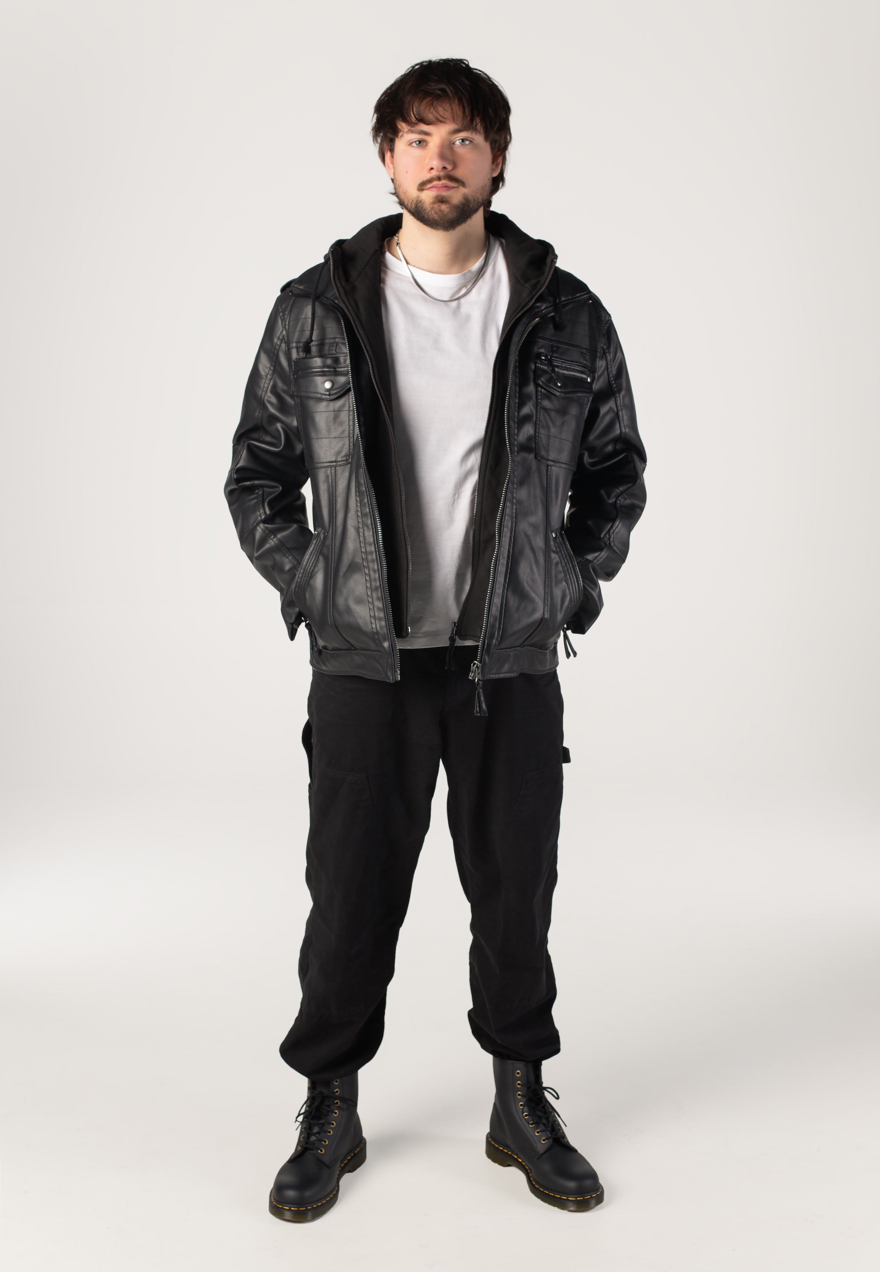 Brandit - Black Rock - Leather Jacket | Men-Image