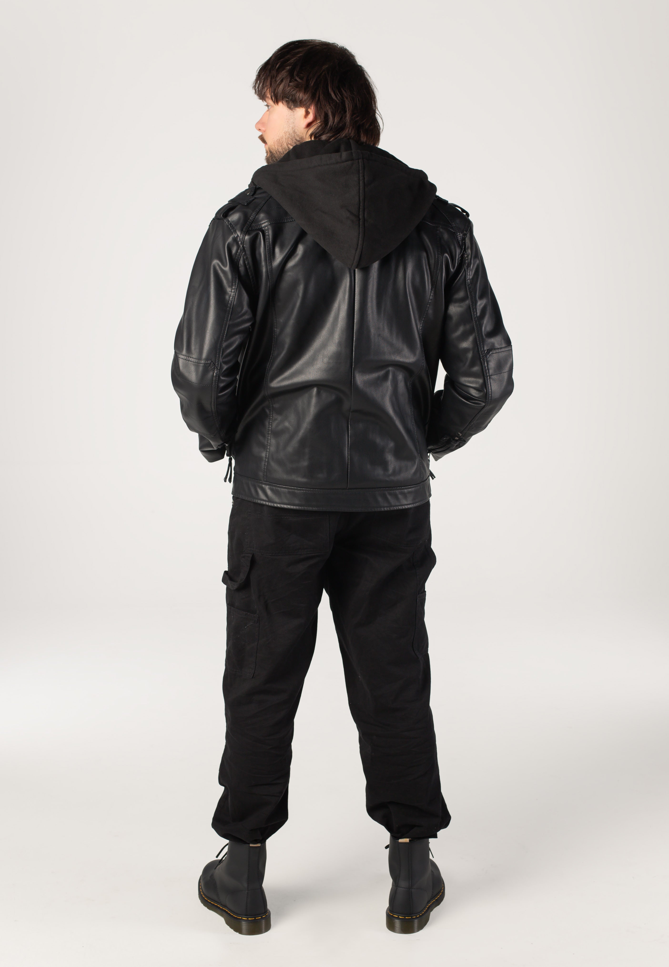 Brandit - Black Rock - Leather Jacket | Men-Image