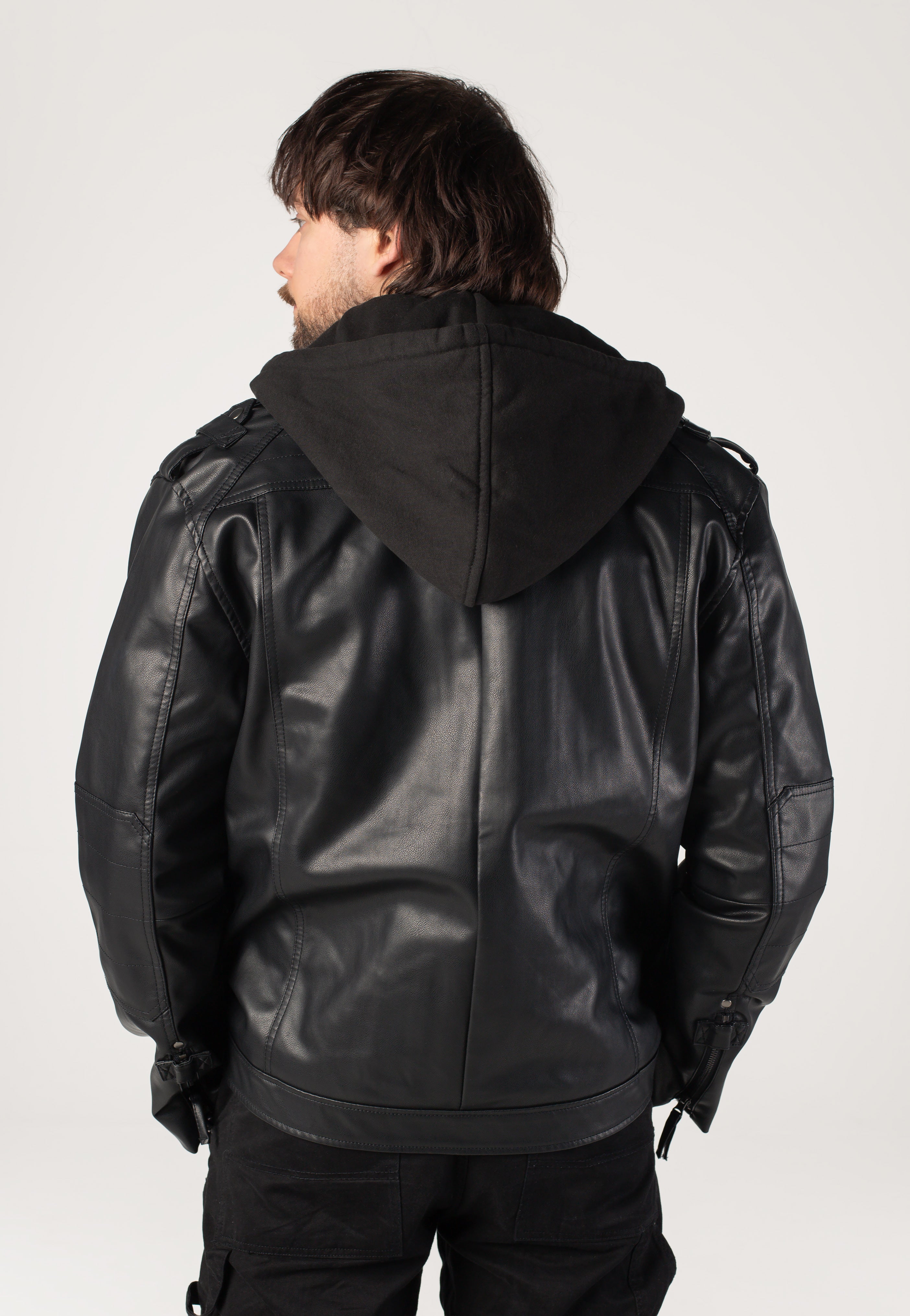 Brandit - Black Rock - Leather Jacket | Men-Image