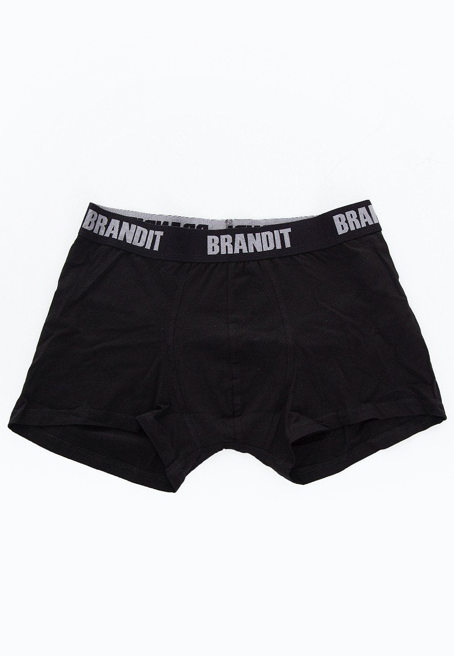 Brandit - Boxer Logo 2er Pack Black/Black - Boxershorts