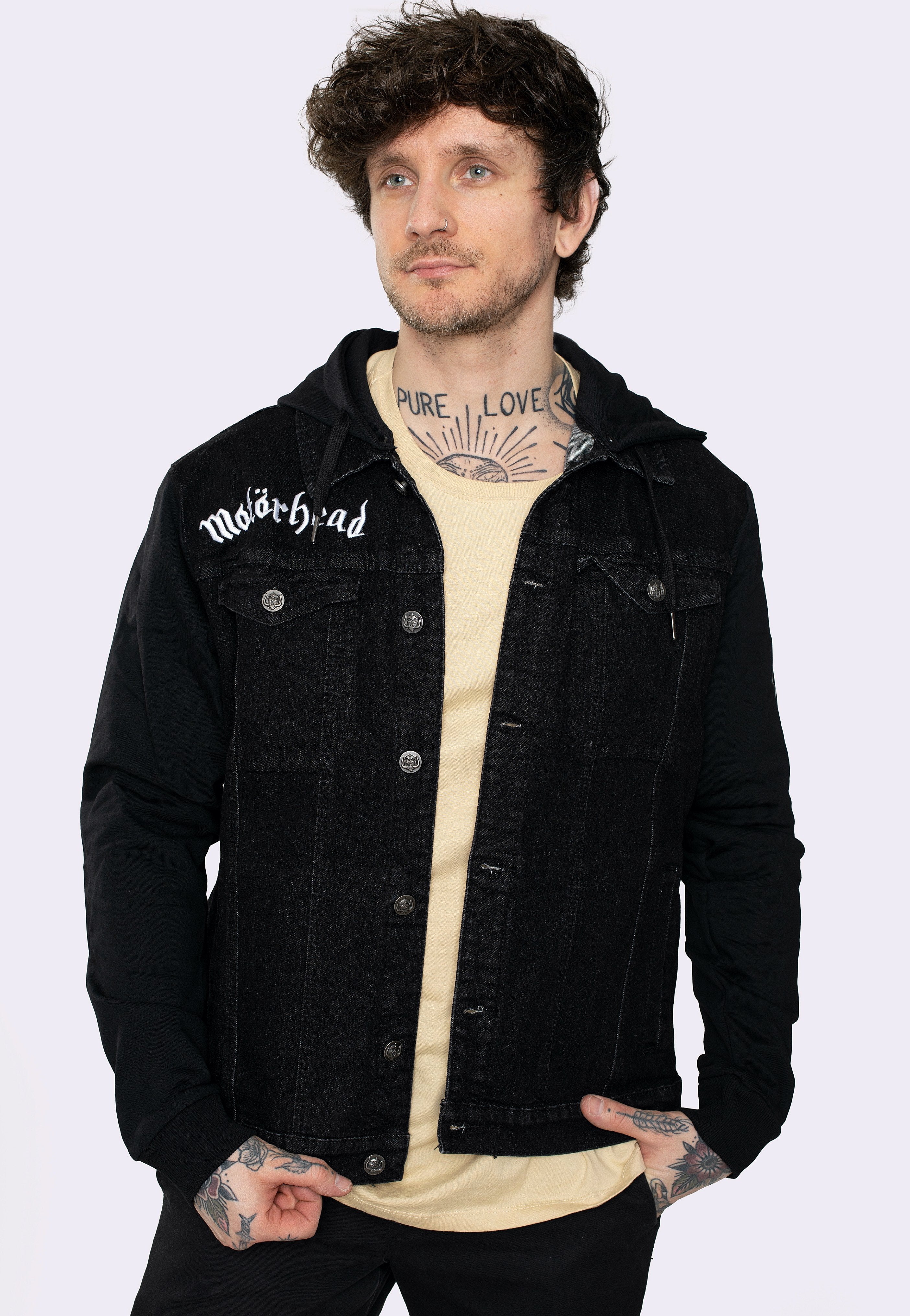 Brandit x Motörhead - Cradock Denim Black/Black - Jeans Jacket