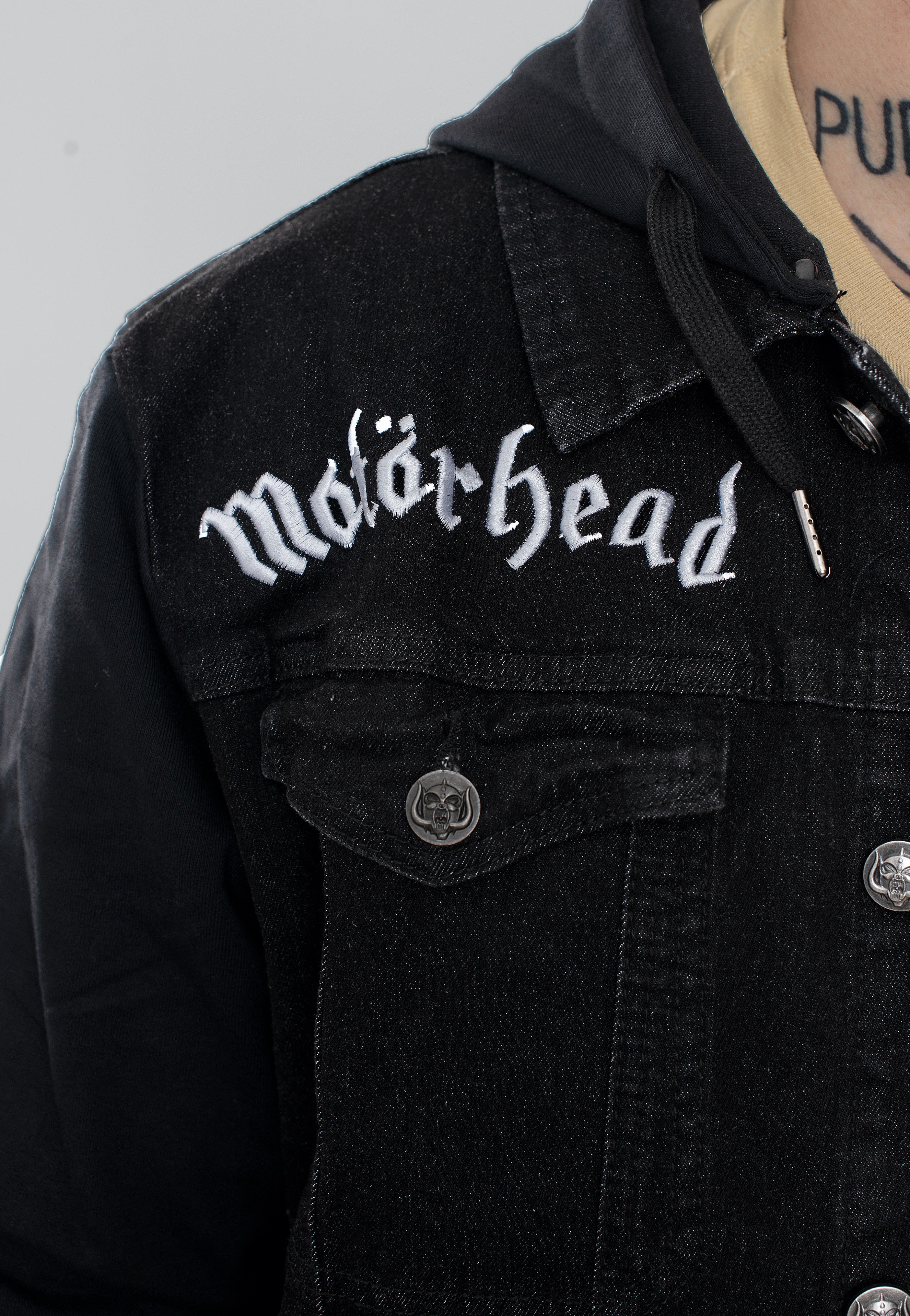 Brandit x Motörhead - Cradock Denim Black/Black - Jeans Jacket