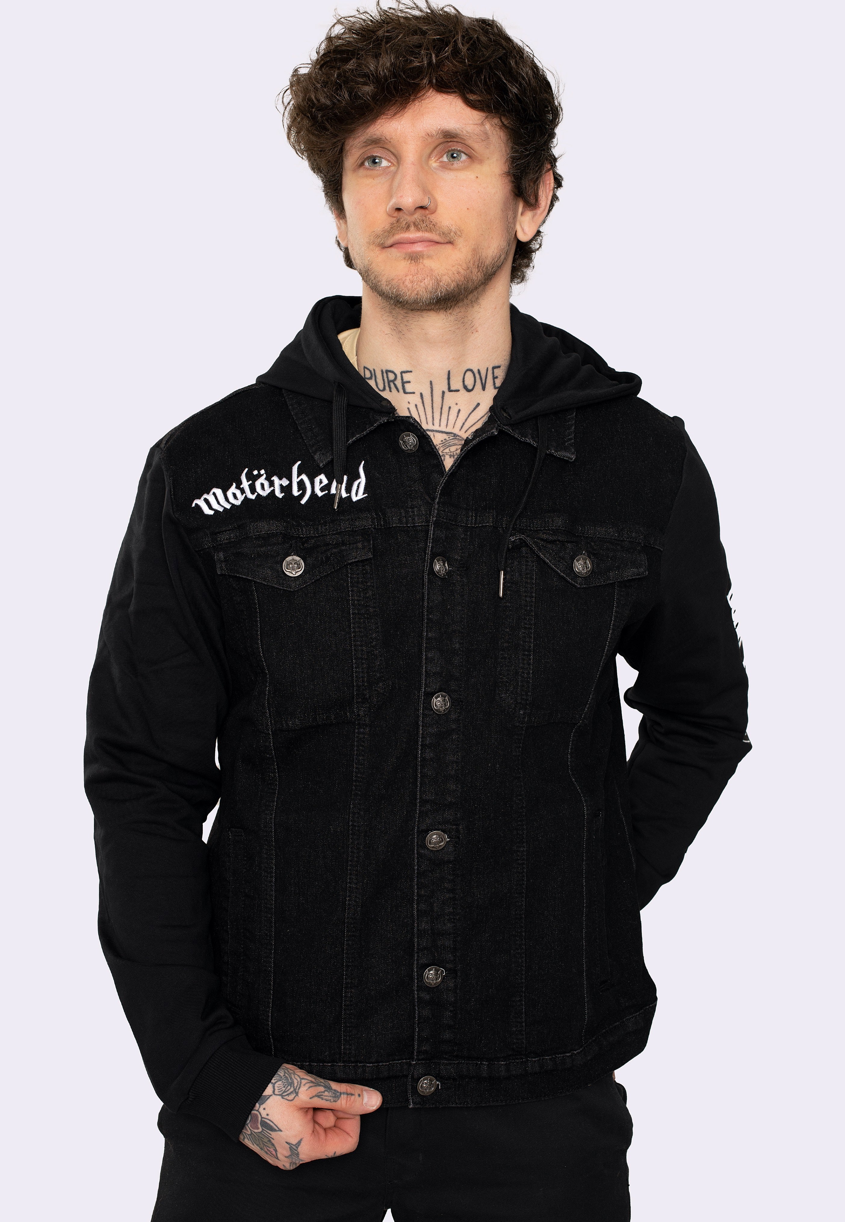 Brandit x Motörhead - Cradock Denim Black/Black - Jeans Jacket