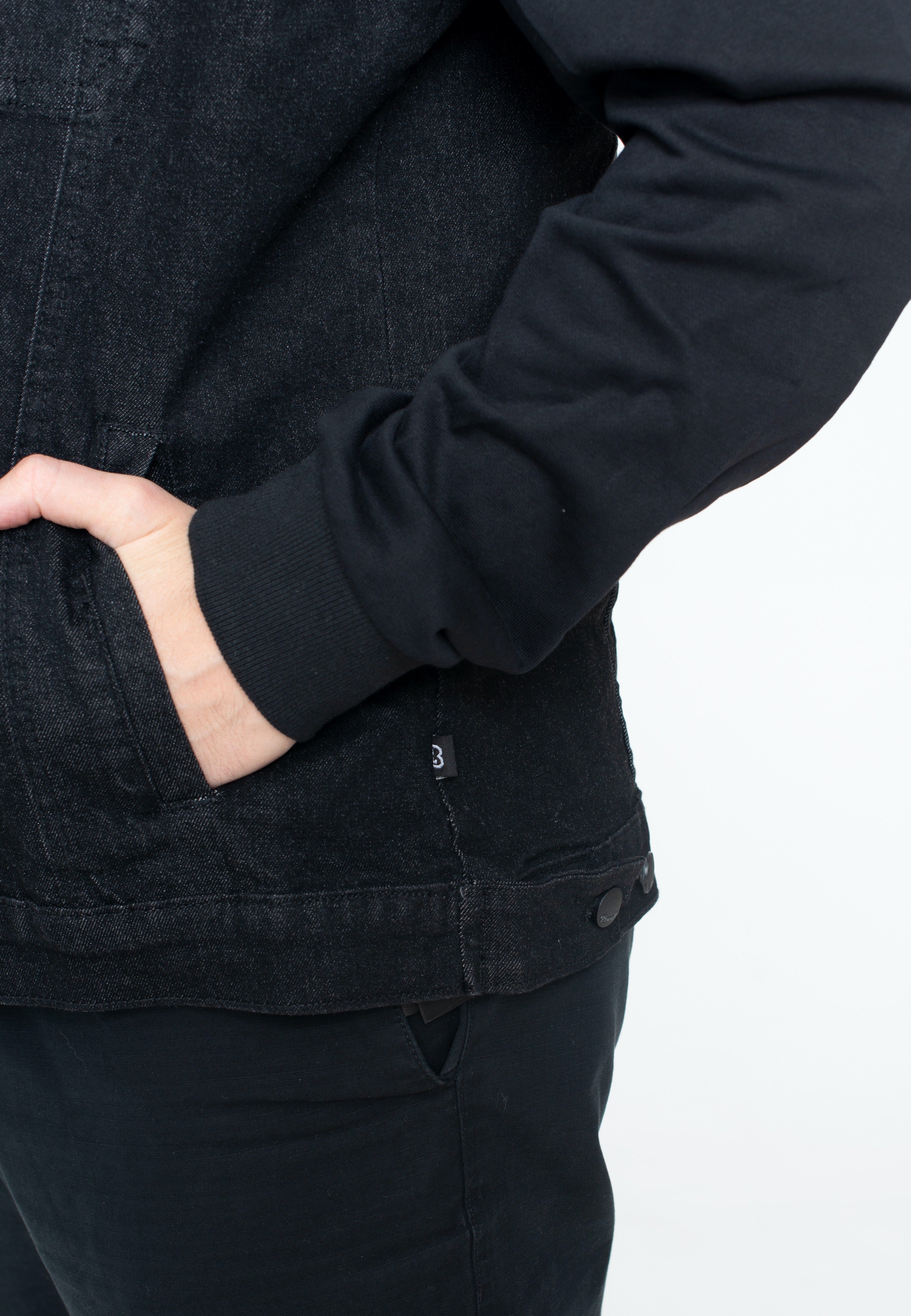 Brandit - Cradock Denim Sweat Black - Jeans Jacket