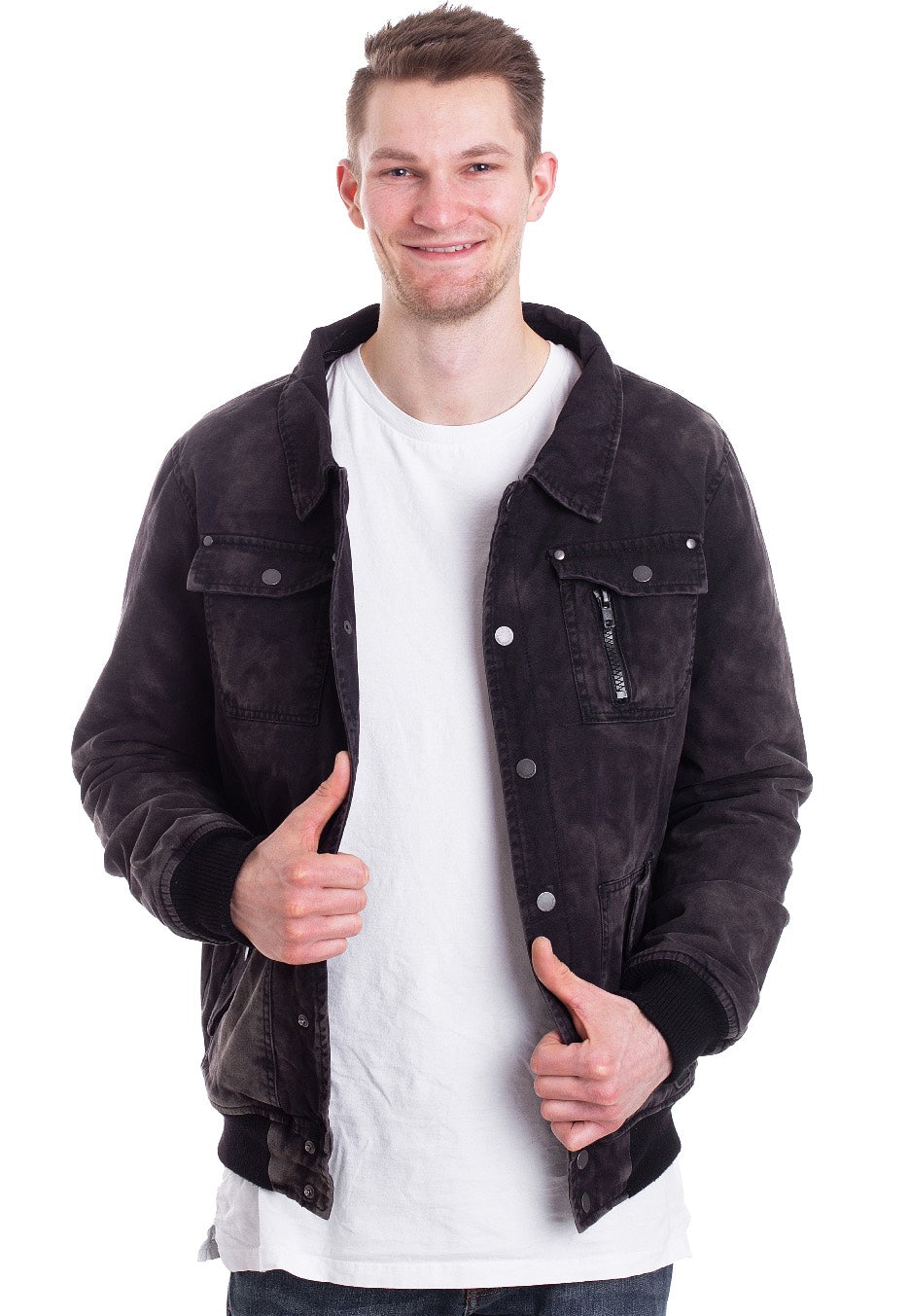 Brandit - Dayton Black Washed - Jacket | Men-Image
