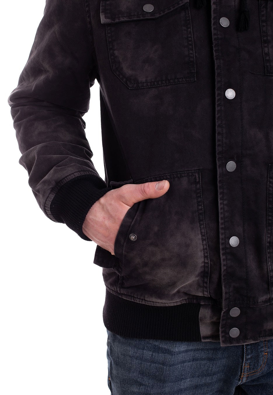 Brandit - Dayton Black Washed - Jacket | Men-Image