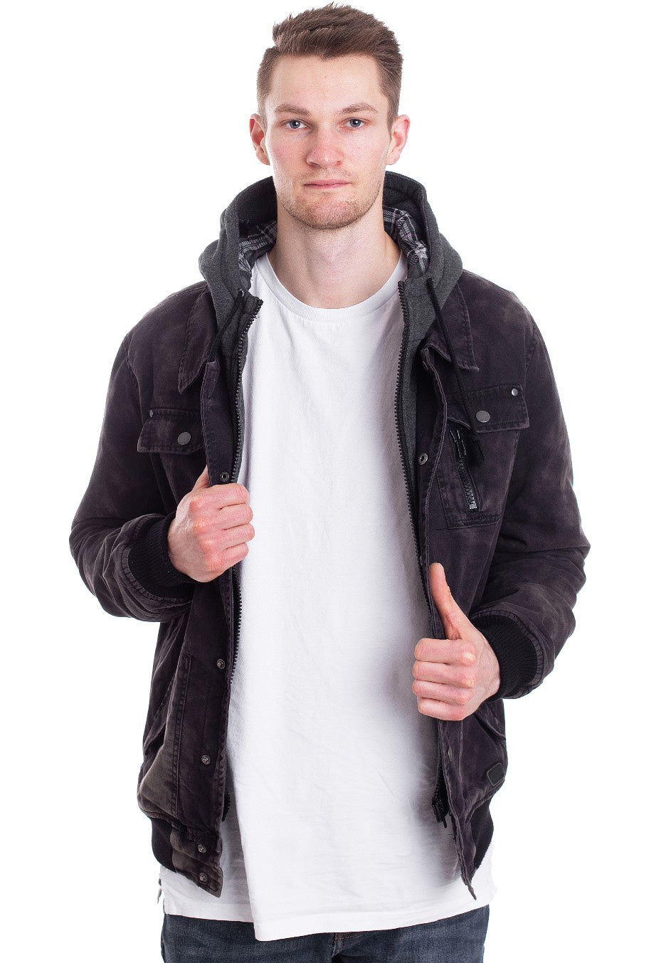 Brandit - Dayton Black Washed - Jacket | Men-Image