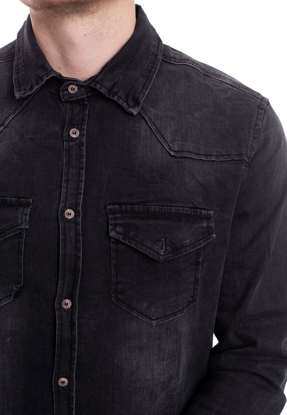 Brandit - Riley Denim Black - Shirt