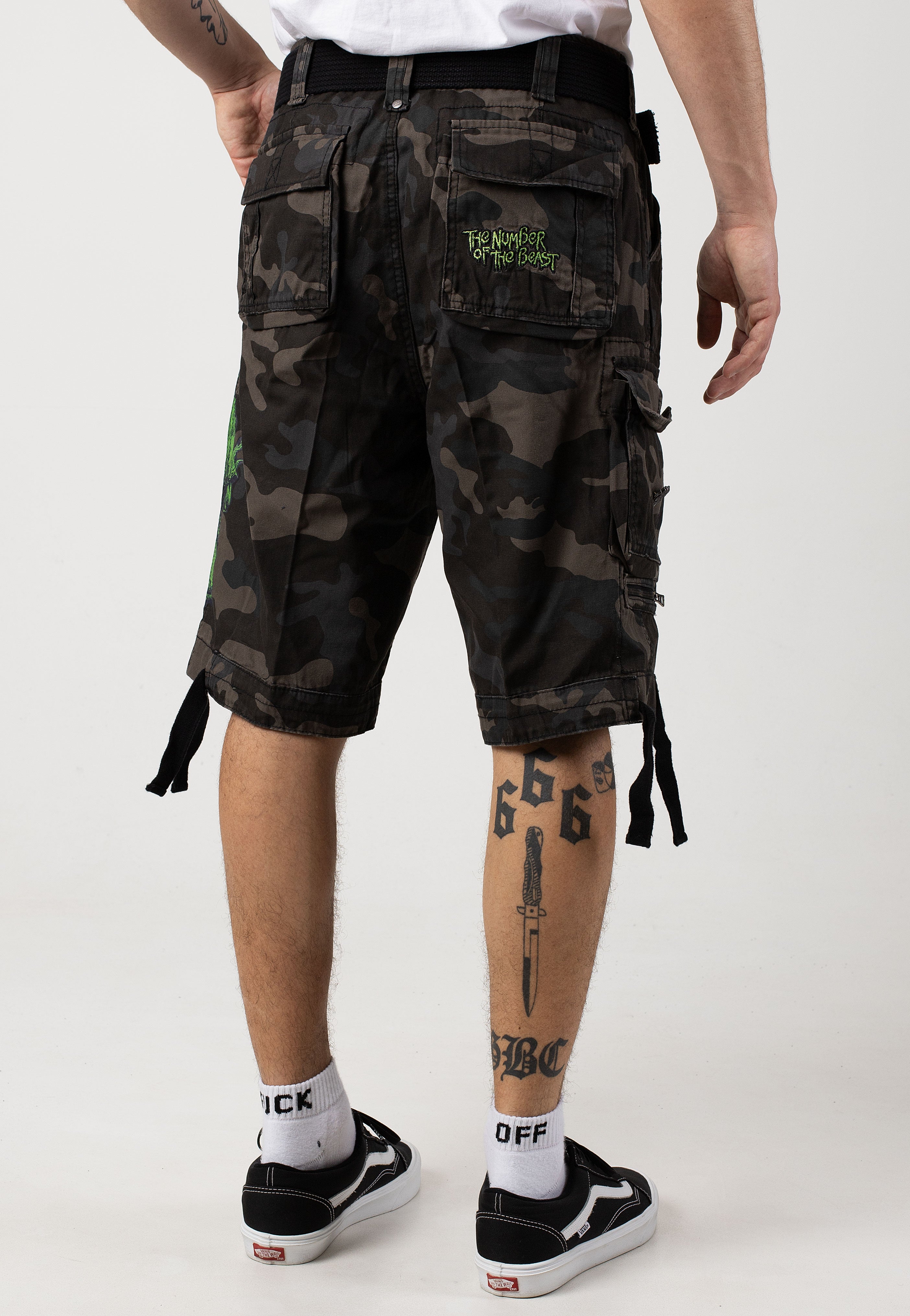 Brandit x Iron Maiden - Savage The Number Of The Beast Darkcamo - Shorts