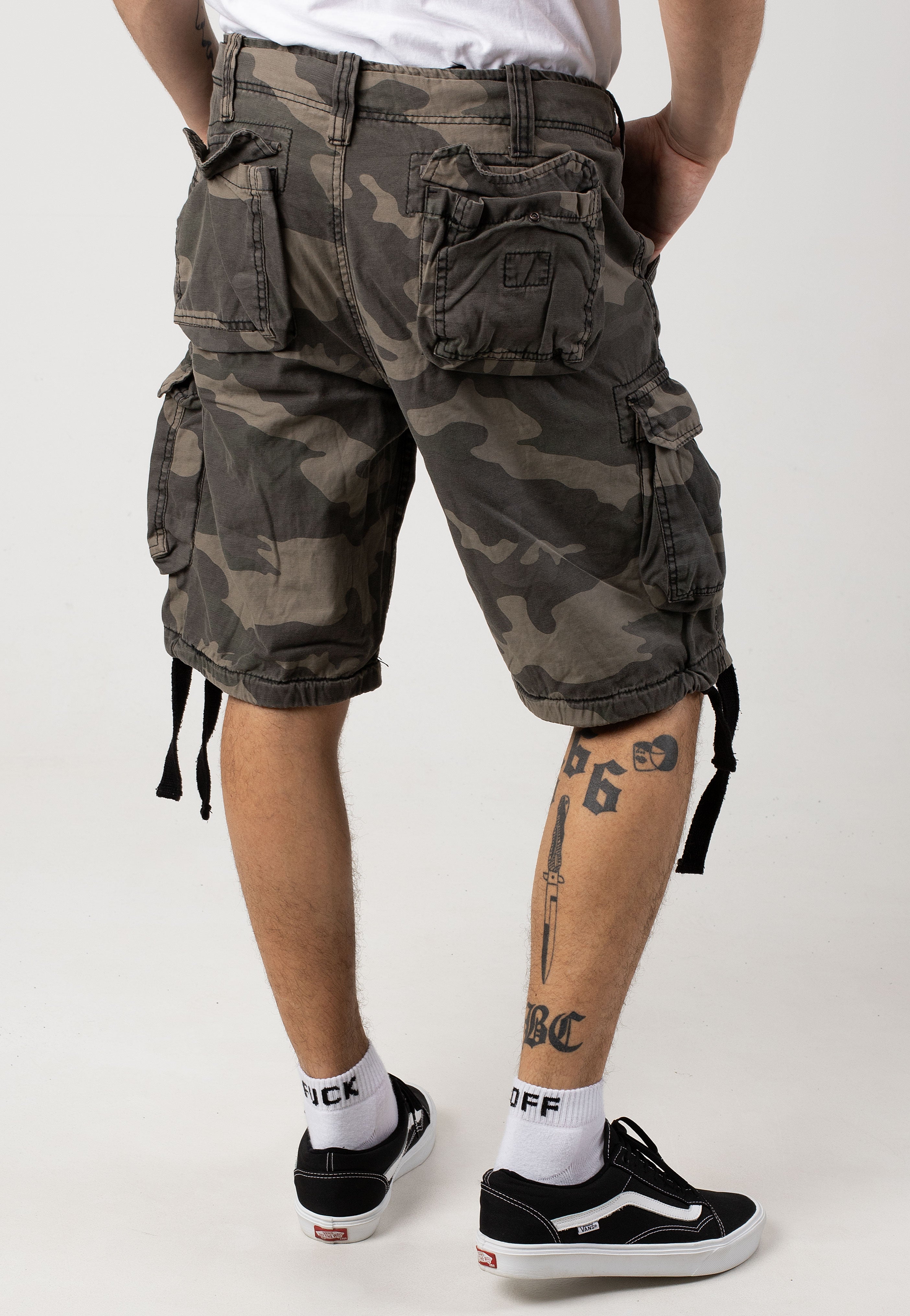 Surplus - Airborne Vintage Black Camo - Shorts