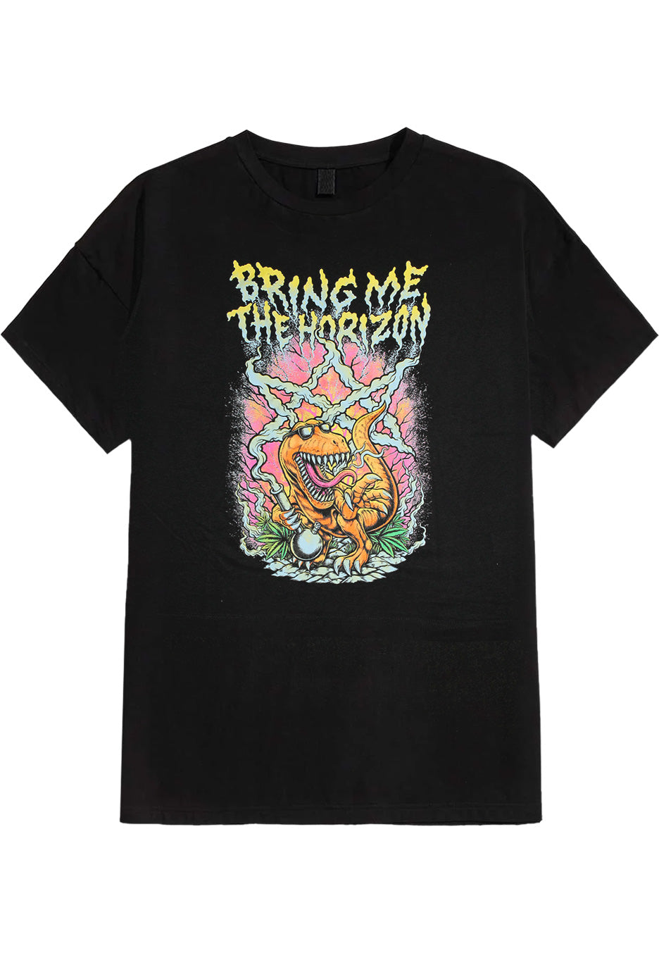 Bring Me The Horizon Smoking Dinosaur T-Shirt
