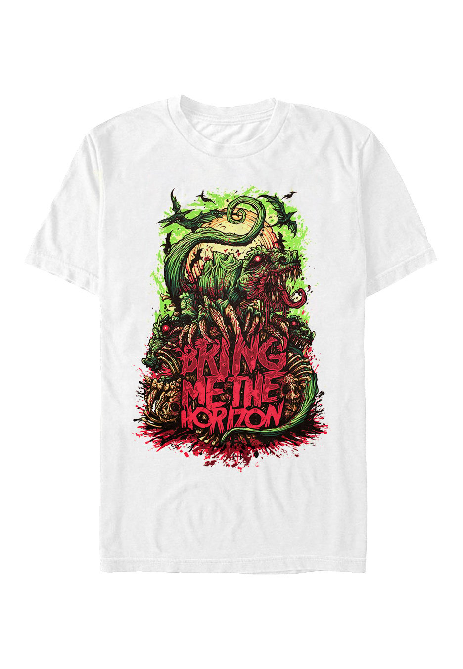 Bring Me The Horizon - Dinosaur White - T-Shirt